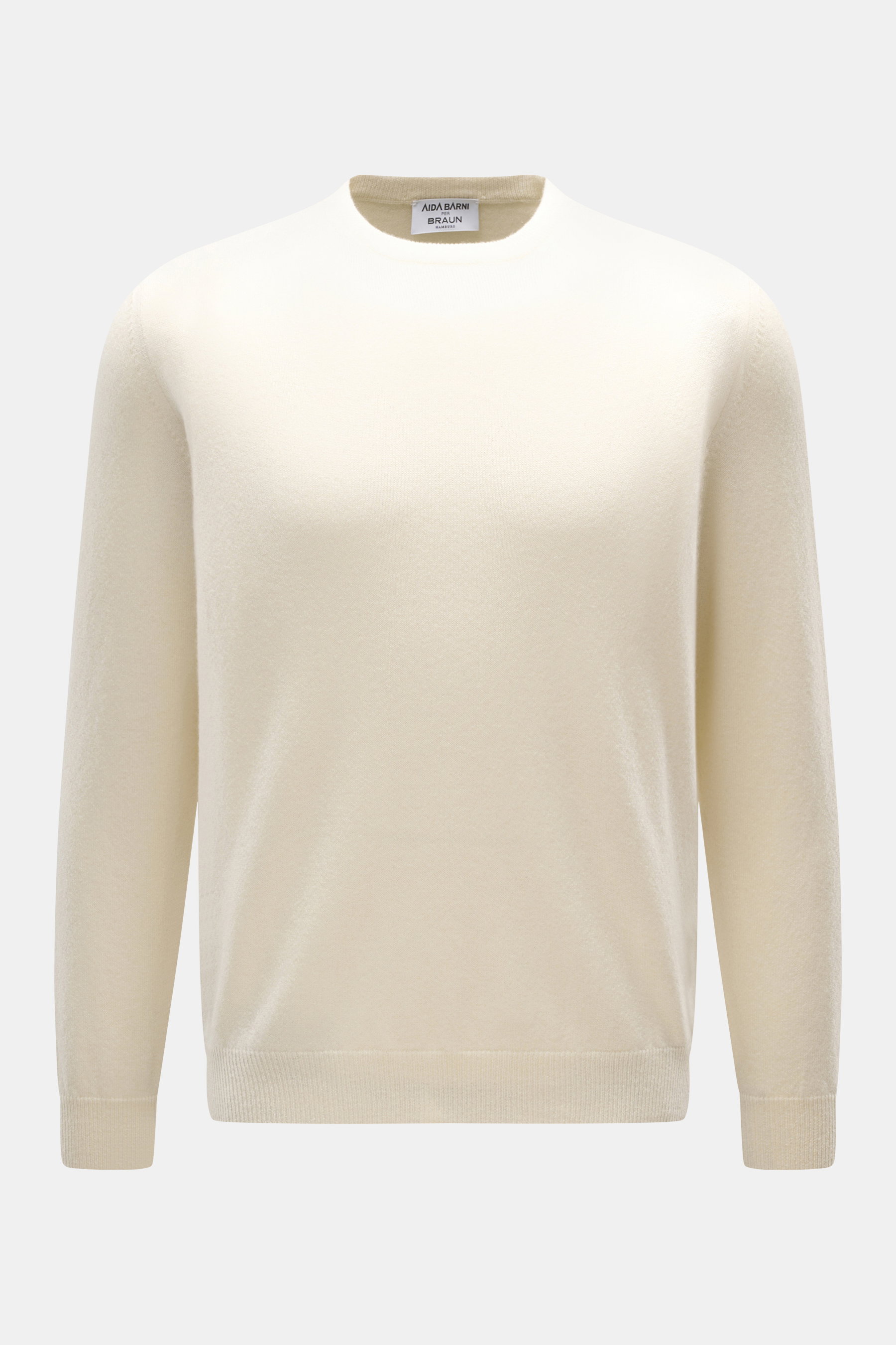 Aida Barni Cashmere Rundhalspullover creme