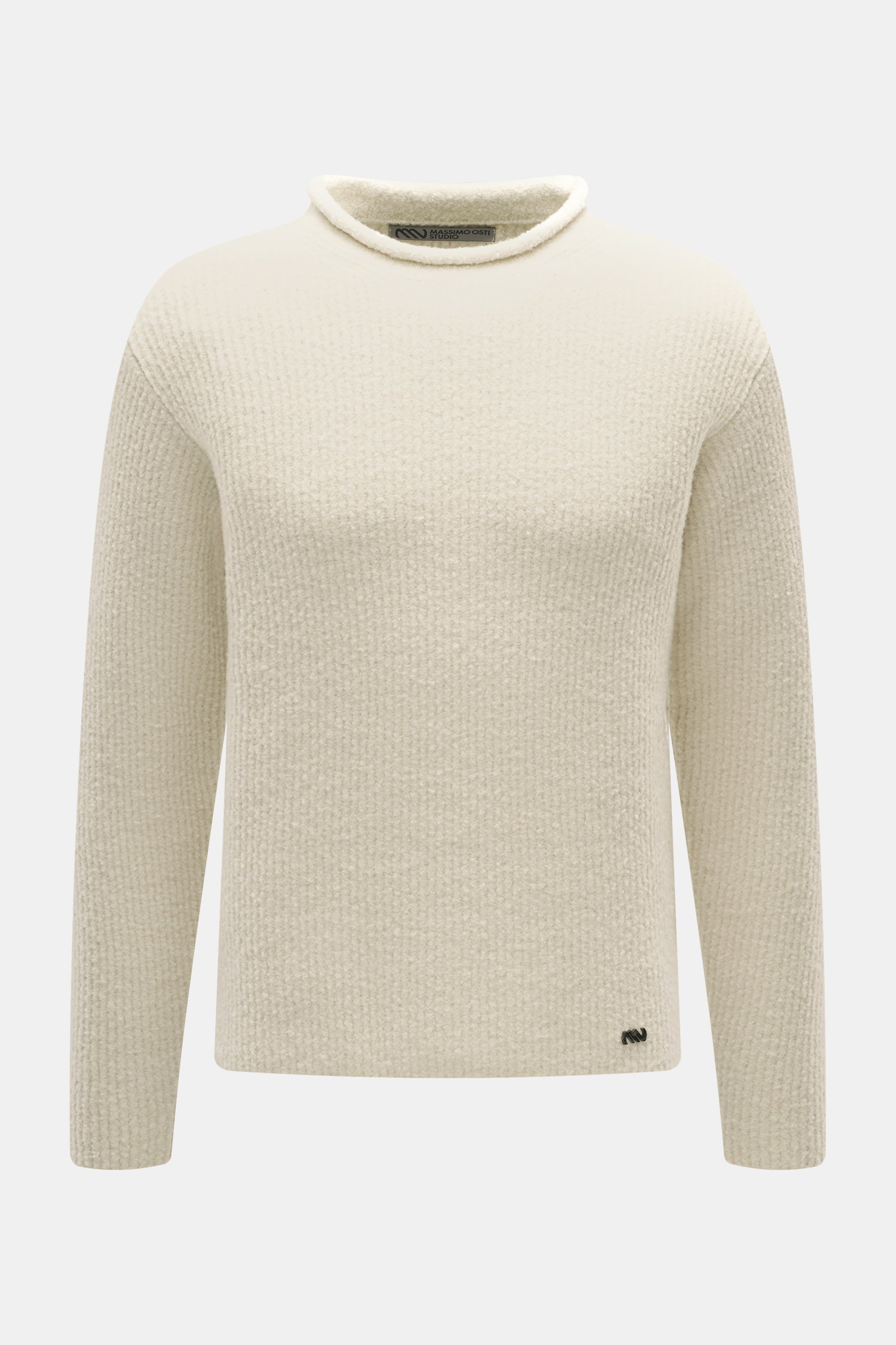 Massimo Osti Studio Rundhalspullover creme
