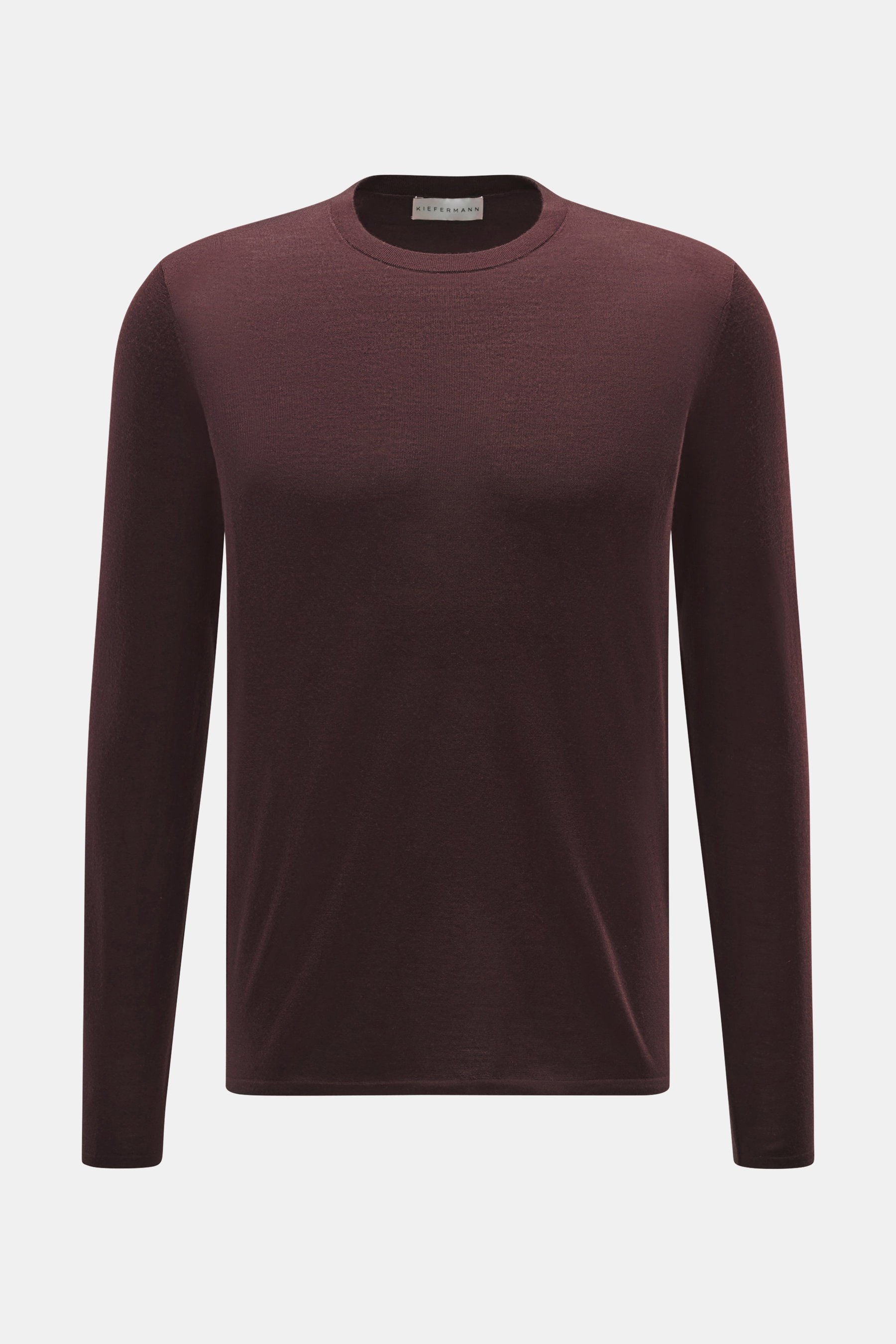 Kiefermann Merino Rundhalspullover 'Marleys' bordeaux