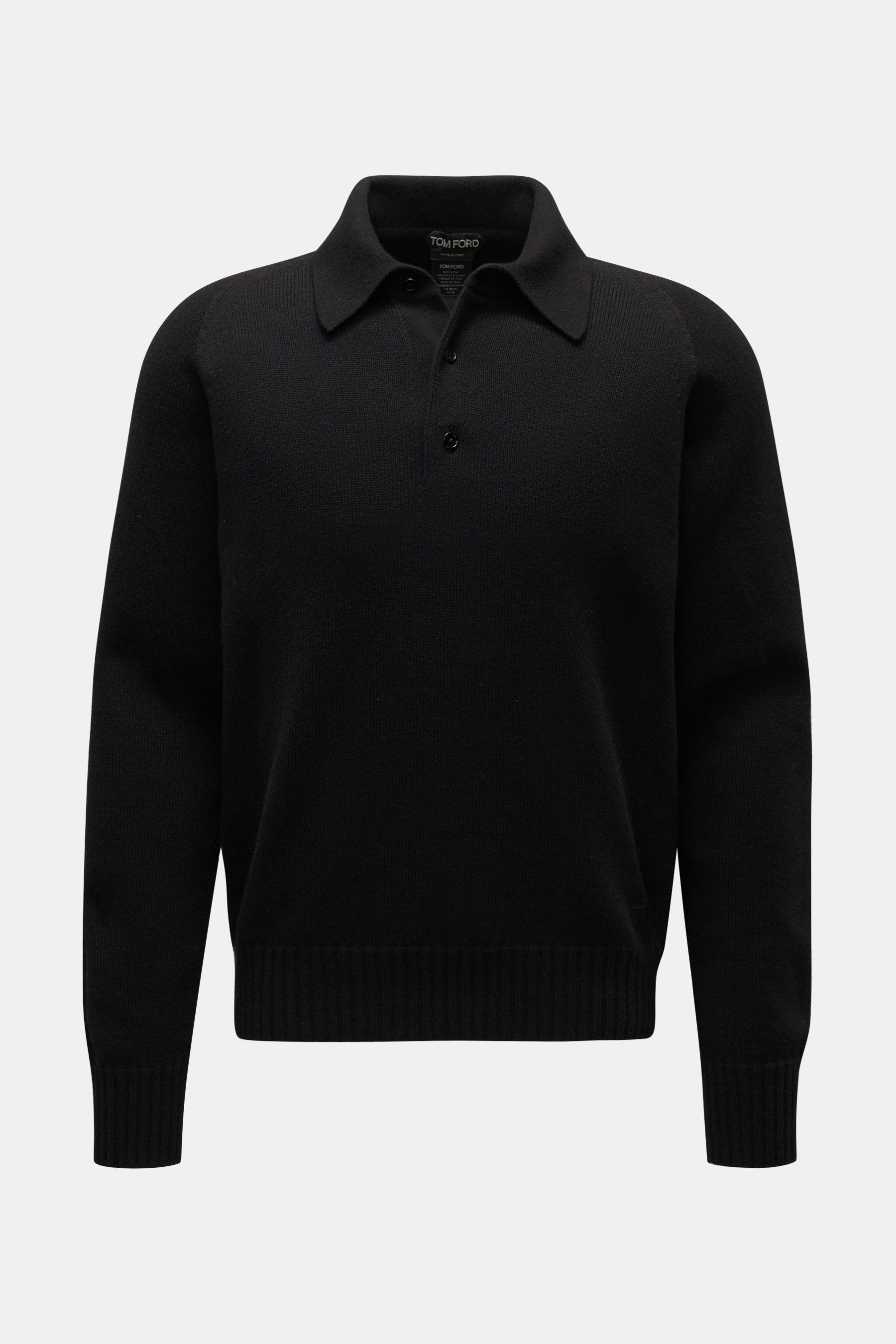 Tom Ford Strickpolo schwarz