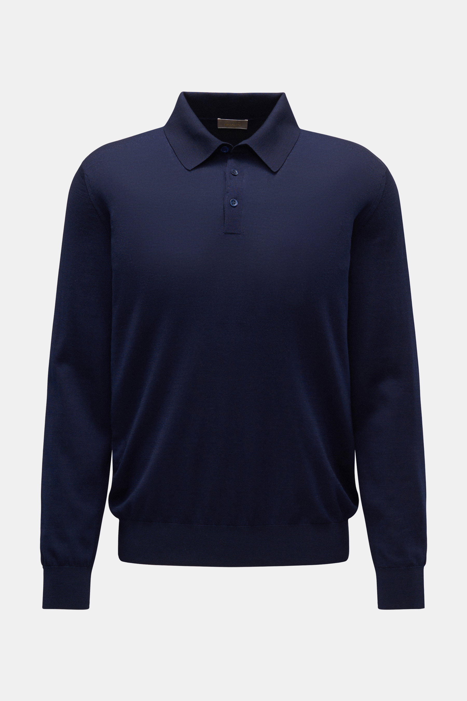 Cruciani Fine knit polo navy