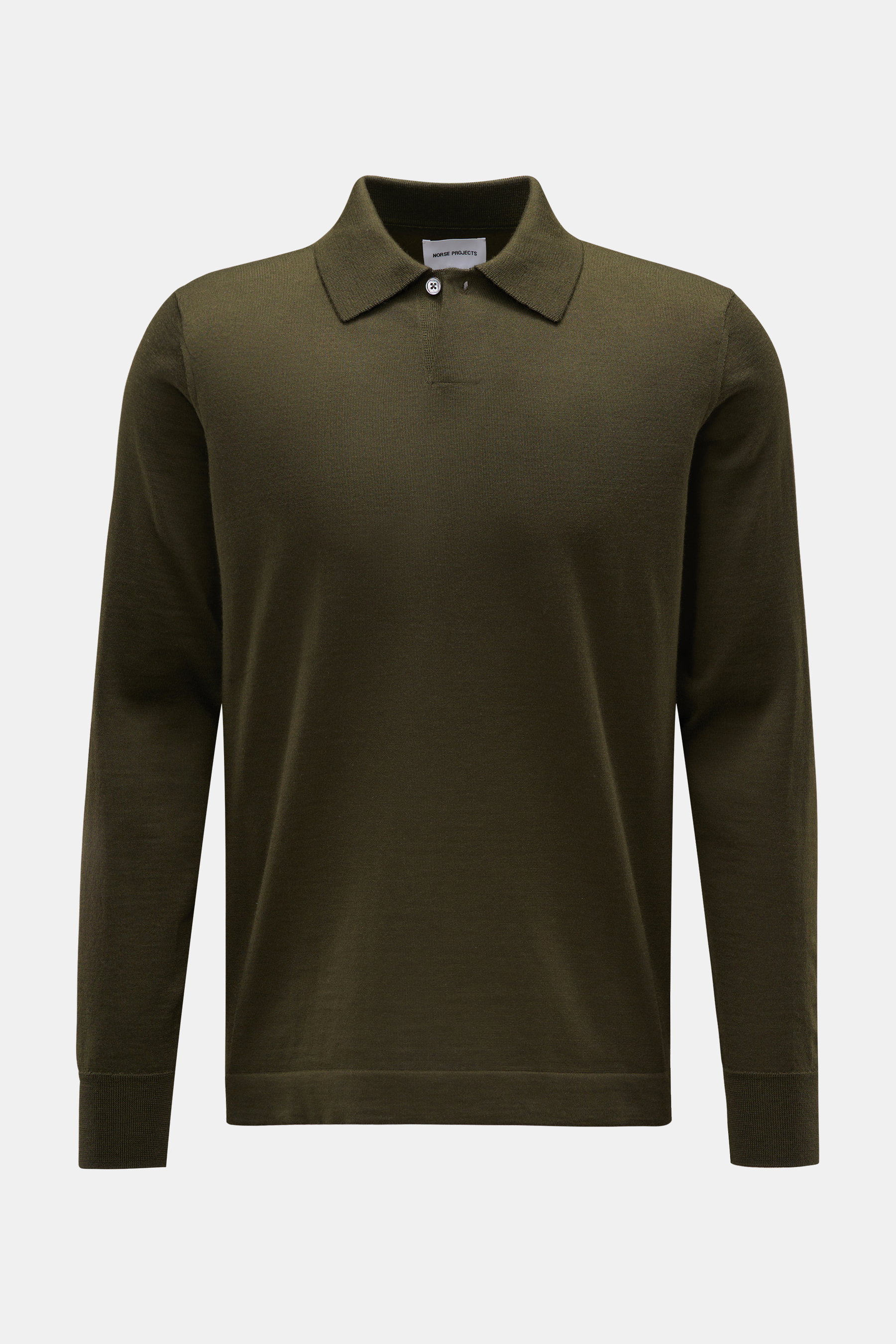 Norse Projects Strickpolo 'Jon Tech' oliv