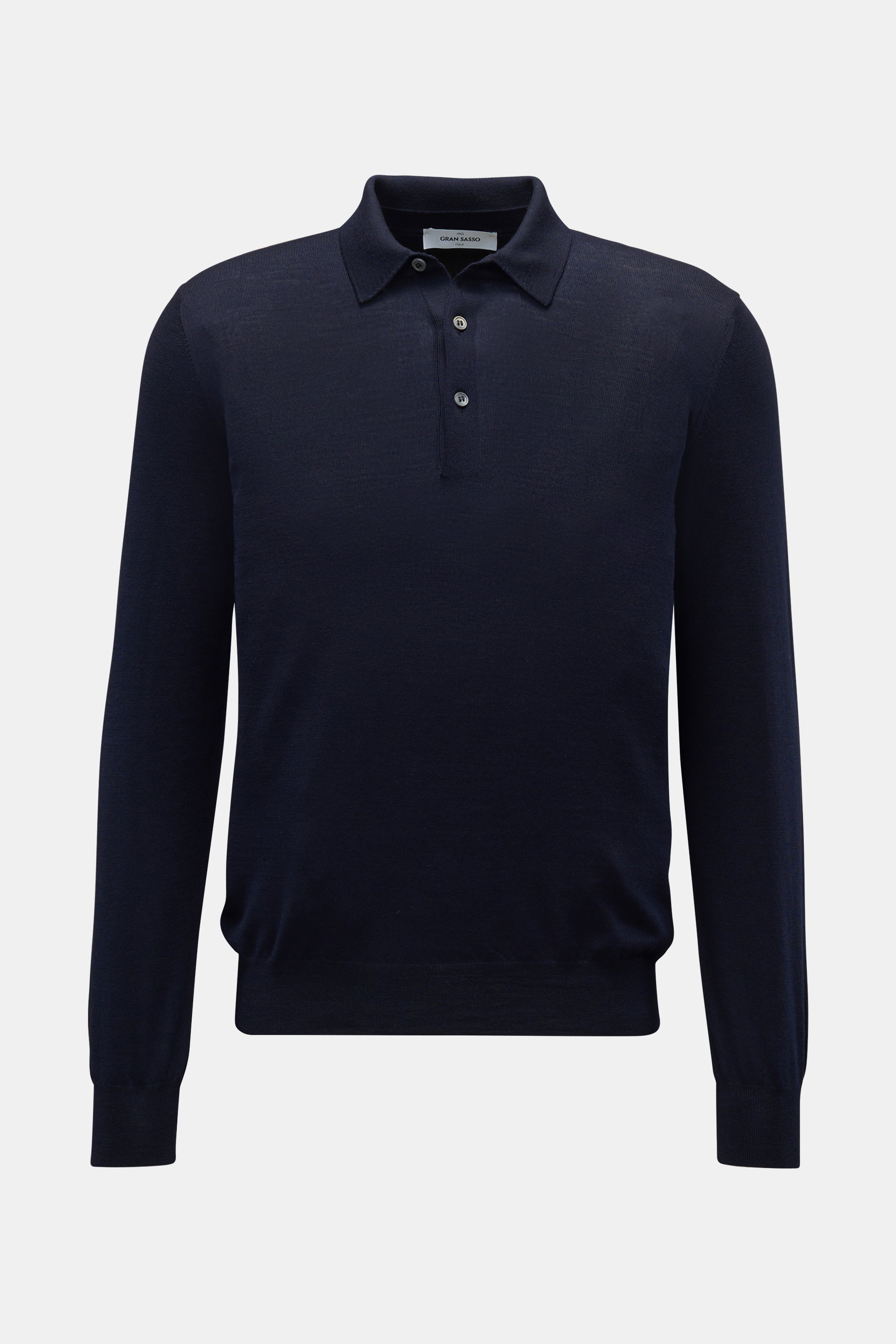 Gran Sasso Feinstrickpolo navy