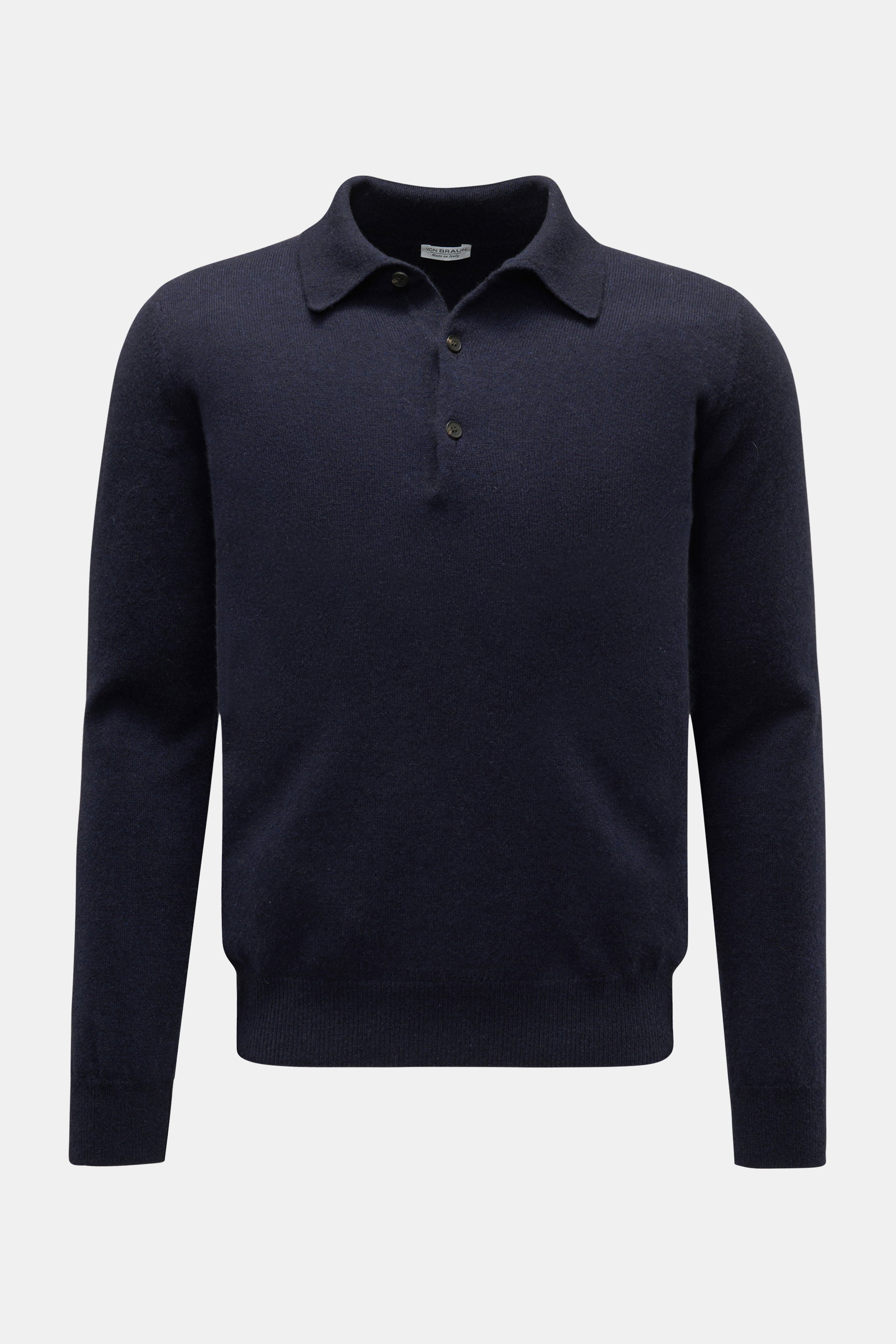 von Braun Cashmere Strickpolo navy