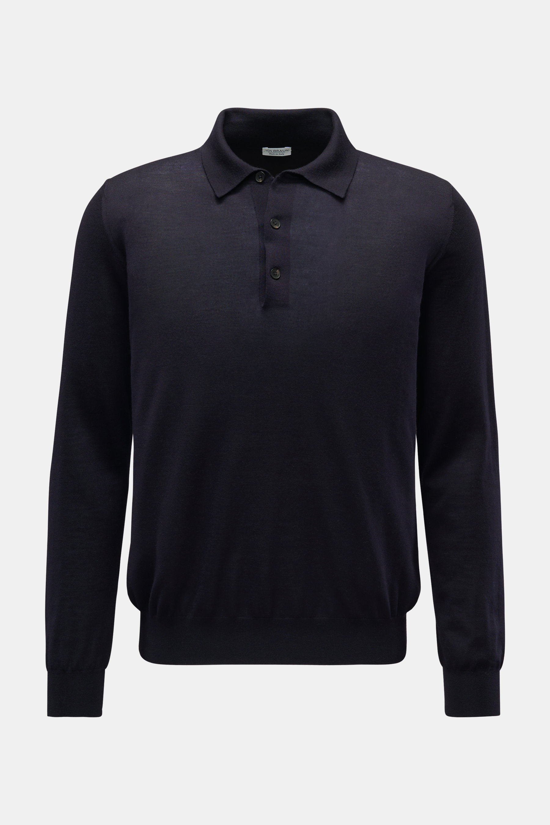 von Braun Feinstrickpolo dark navy