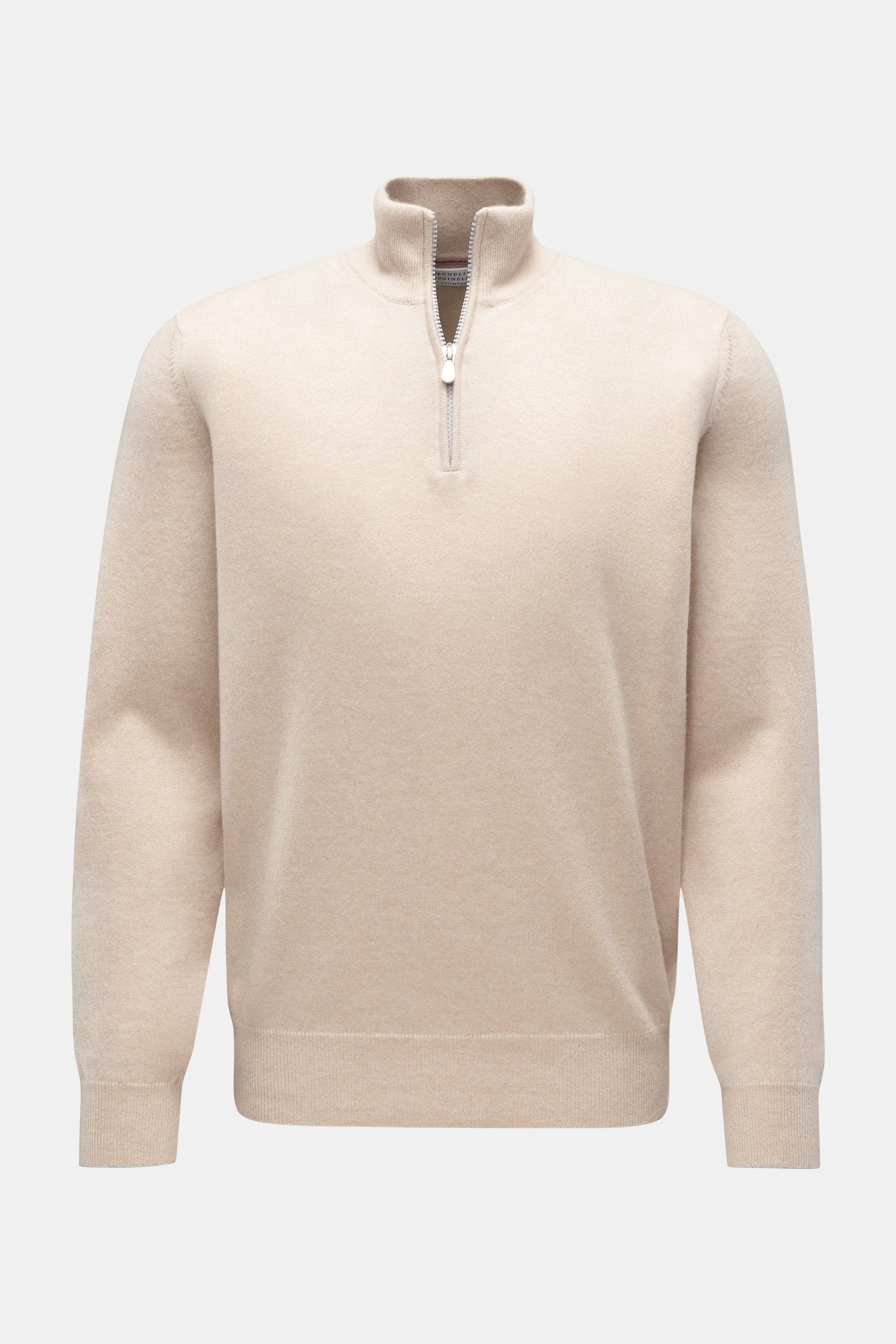 Brunello Cucinelli Cashmere Troyer beige