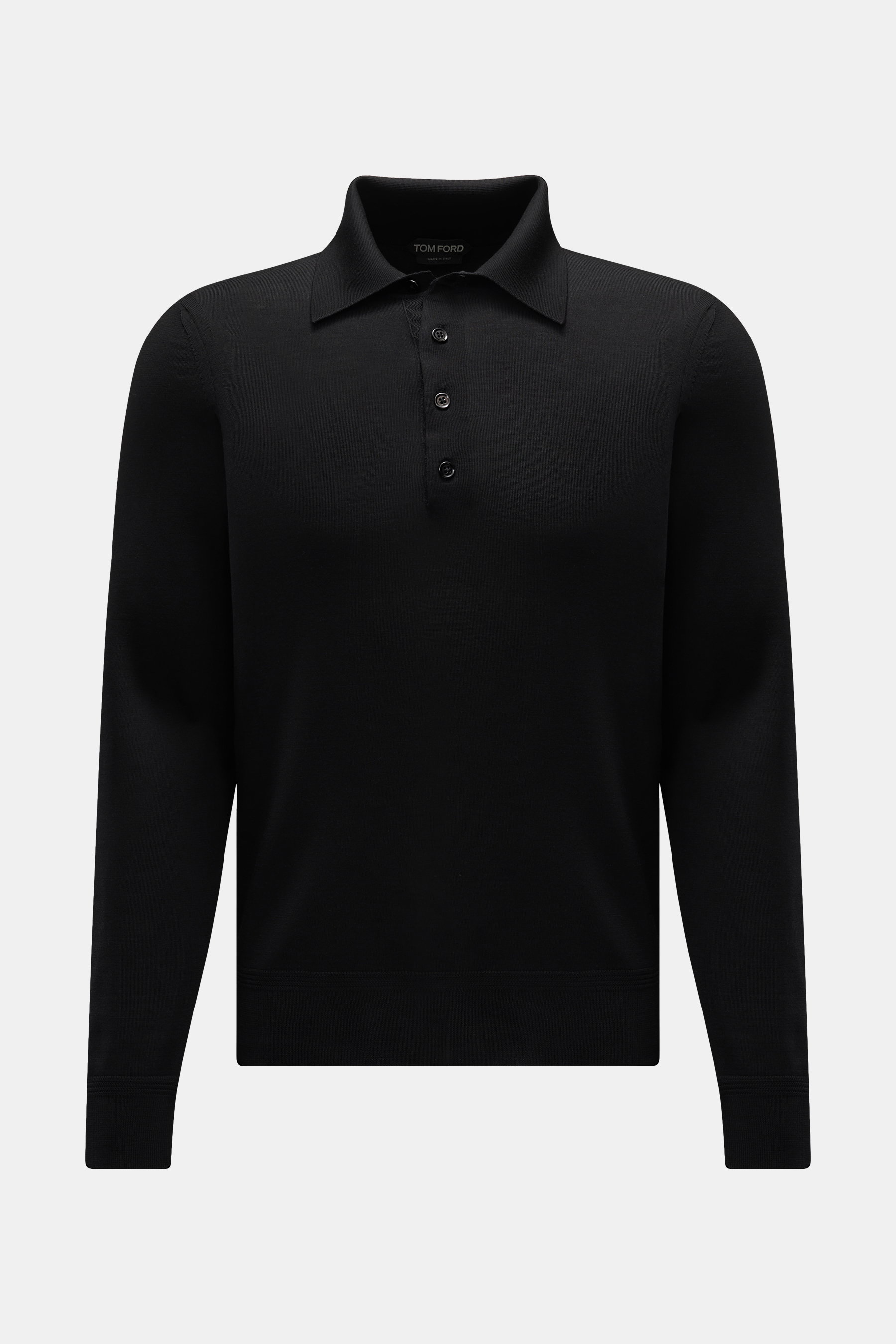Tom Ford Strickpolo schwarz