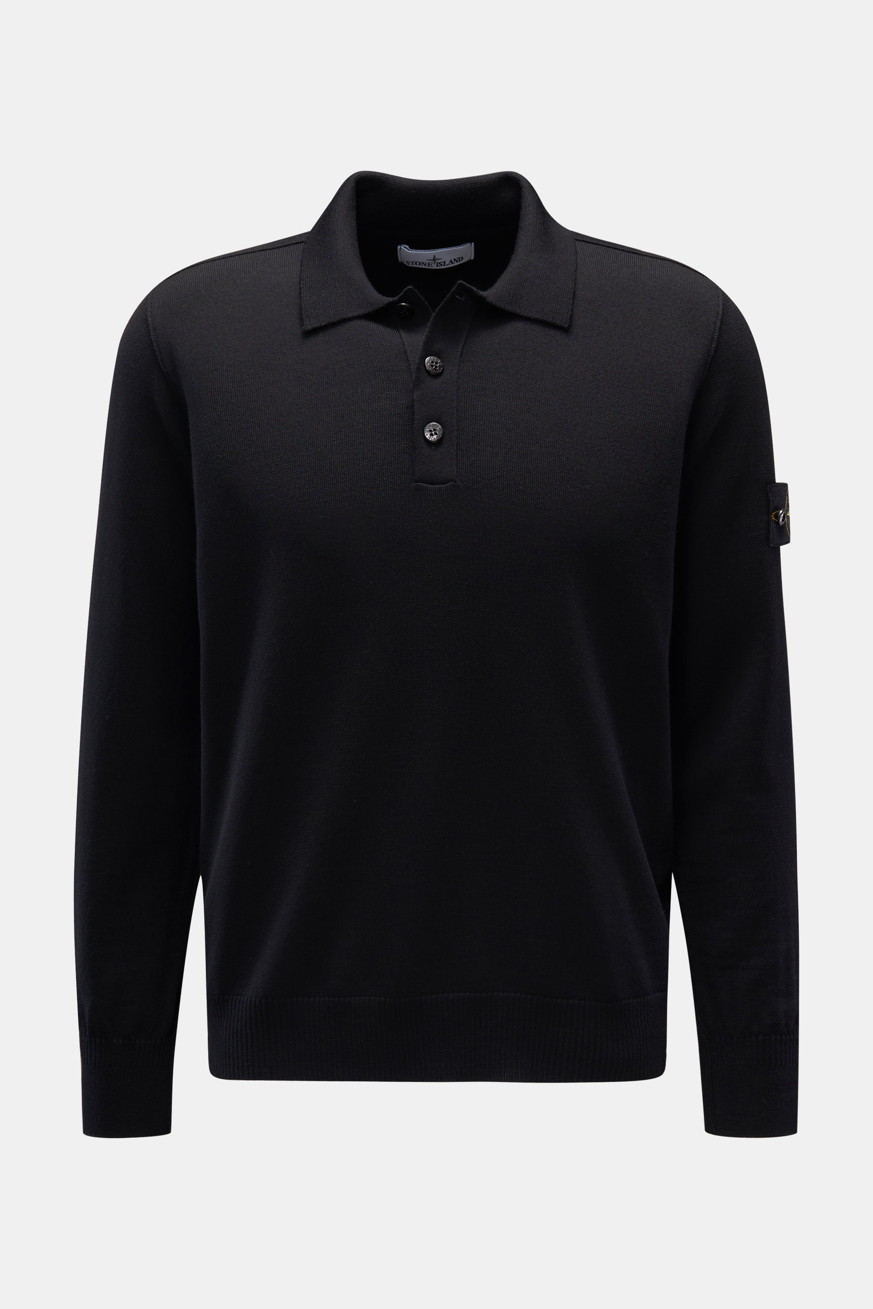 Stone Island Strickpolo 'Light RWS' schwarz