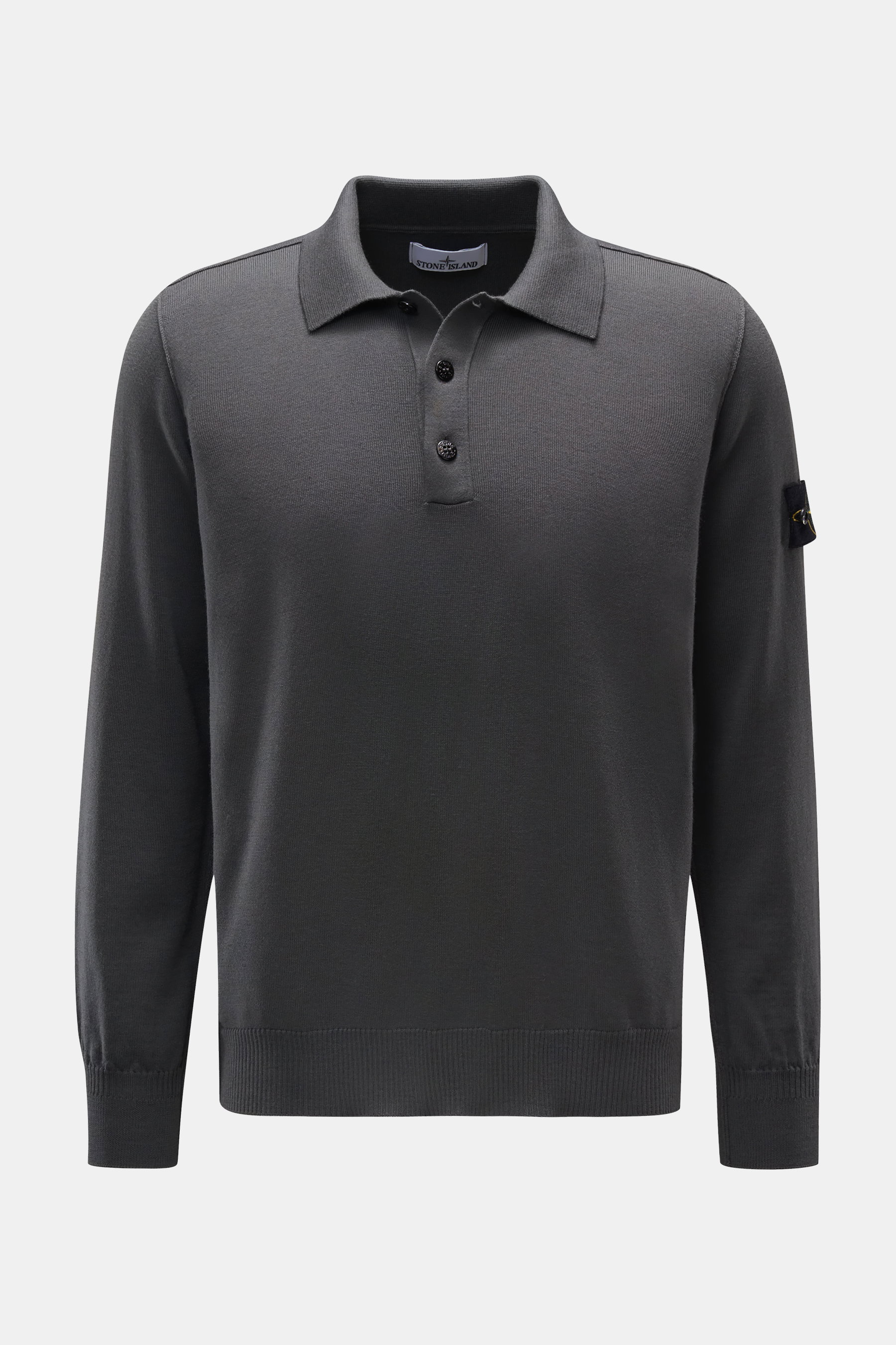 Stone Island Strickpolo 'Light RWS' dunkelgrau