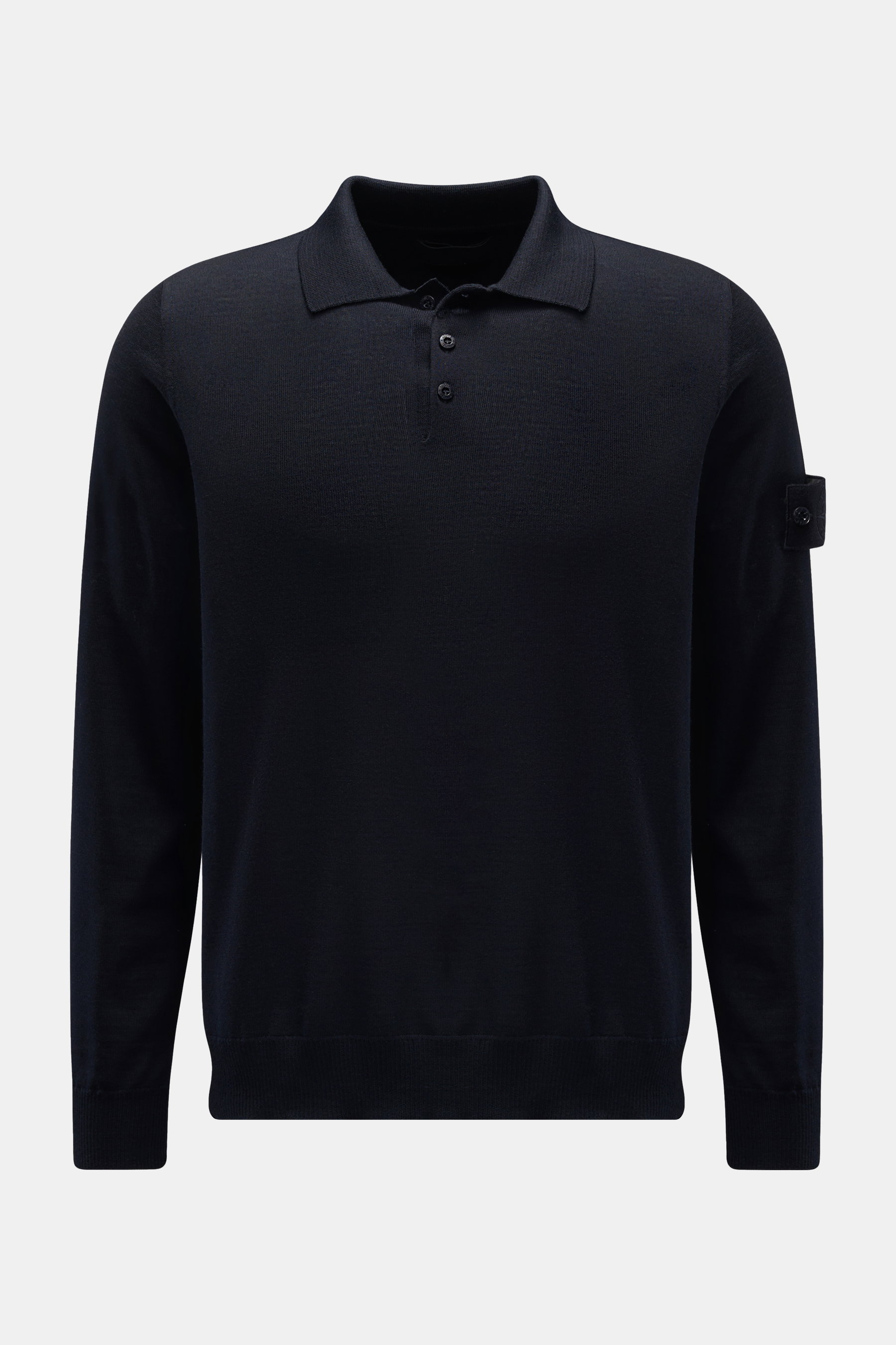 Stone Island Strickpolo 'RWS Ghost Piece' navy