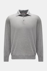 Brunello Cucinelli Strickpolo grau