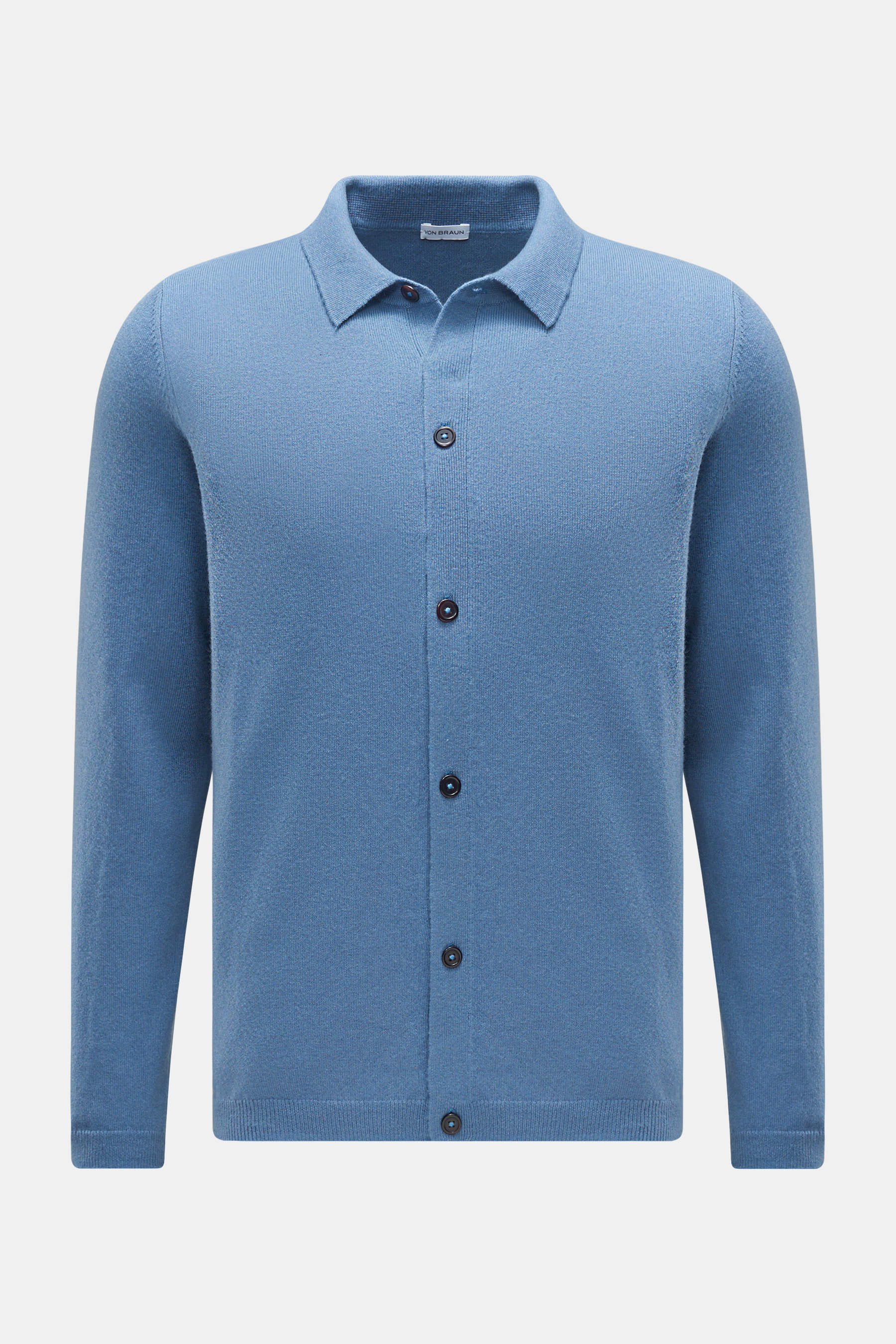 Cashmere cardigan smoky blue