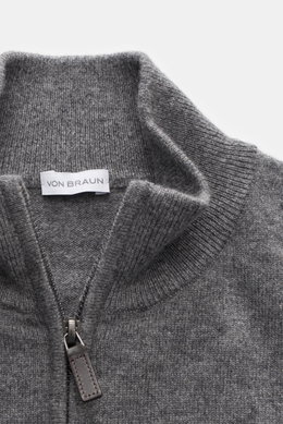 von Braun Cashmere Troyer grau meliert