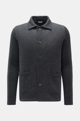 von Braun Cashmere cardigan dark grey mottled