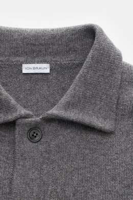 von Braun Cashmere cardigan grey melange