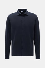 04651/ A trip in a bag Piqué shirt slim collar navy