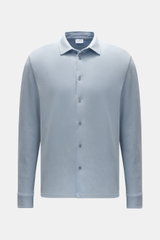 04651/ A trip in a bag Piqué shirt slim collar light blue