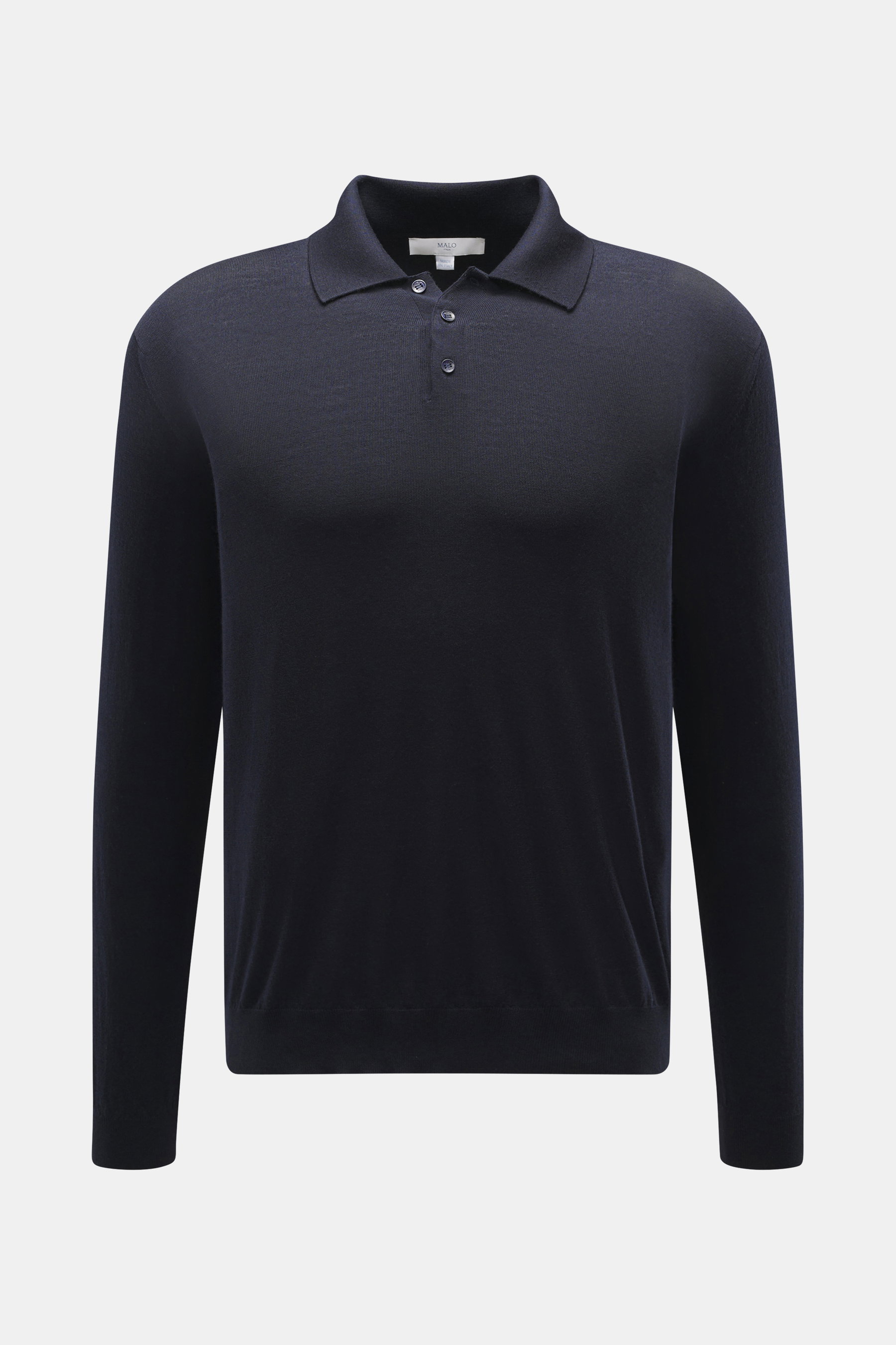 Malo Feinstrickpolo navy