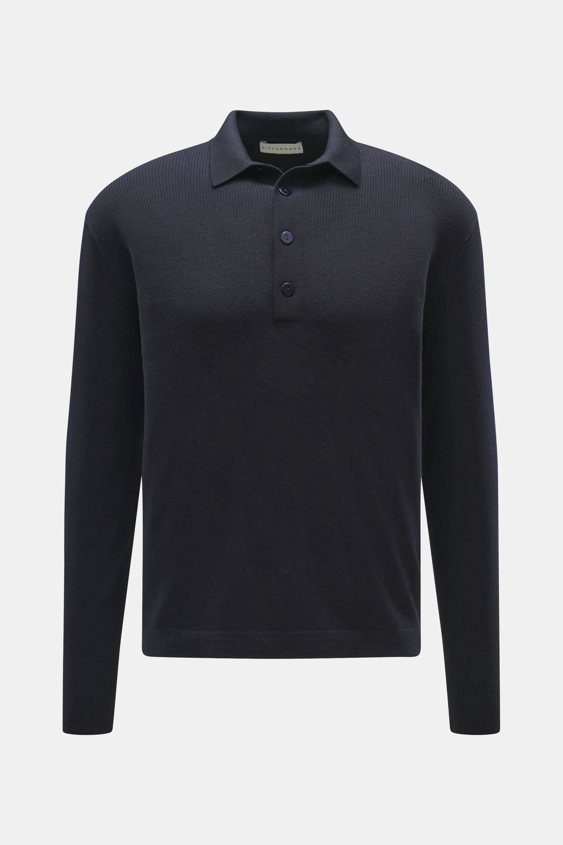 Kiefermann Merino Strickpolo 'Imano' navy
