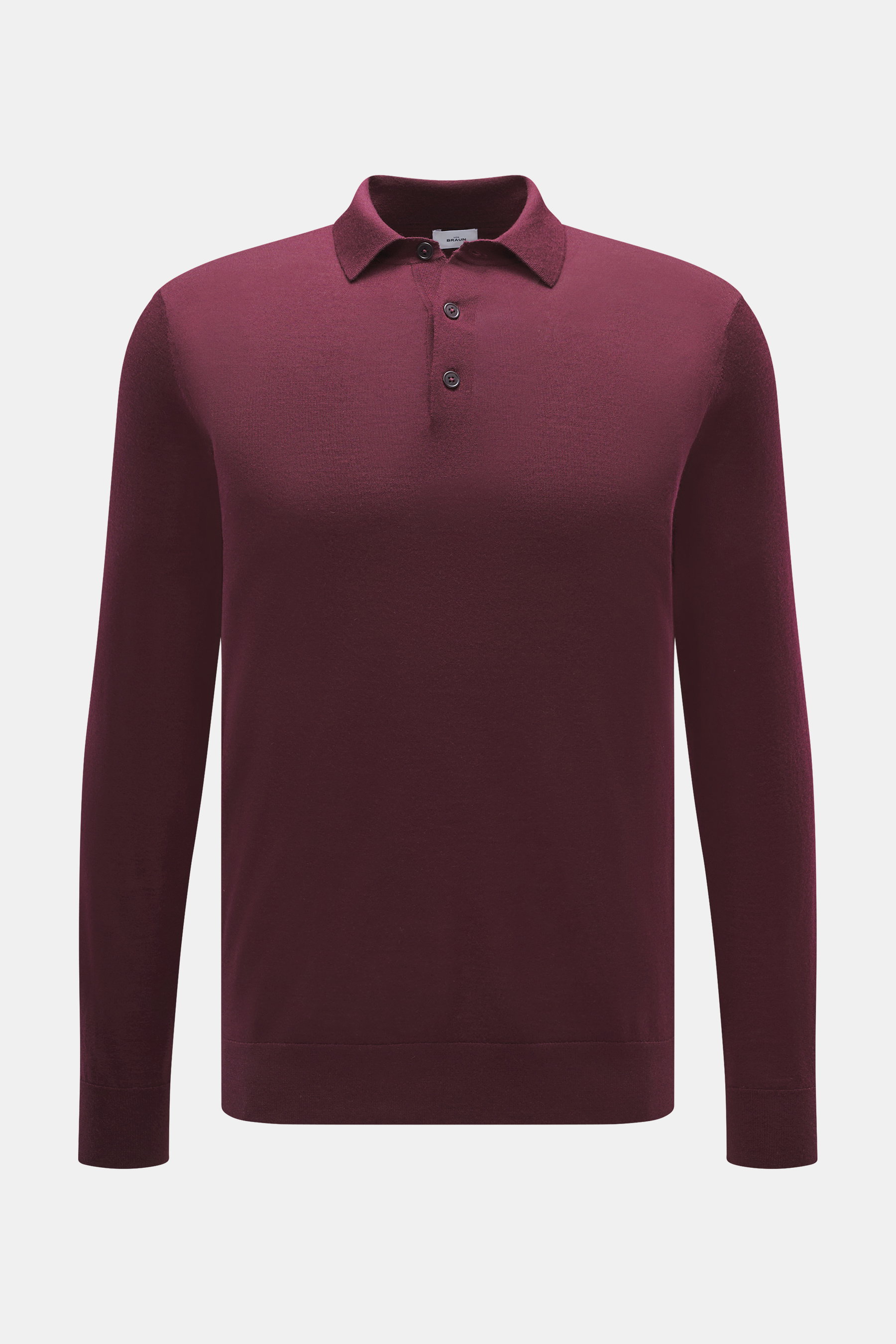 von Braun Merino Feinstrickpolo bordeaux