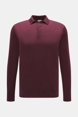 von Braun Merino Feinstrickpolo bordeaux