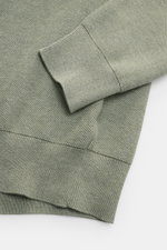 Close-up front view of Polo Ralph Lauren Half-zip jumper mint green showing textured cotton knit, ribbed cuff, and hem details.

Description: 
<p>A essential for mild days: This half-zip jumper by POLO RALPH LAUREN is made of high-quality cotton material 