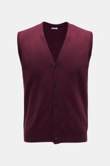 von Braun Cashmere Strickweste bordeaux