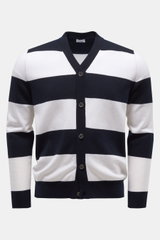 von Braun Cashmere Cardigan navy/offwhite gestreift