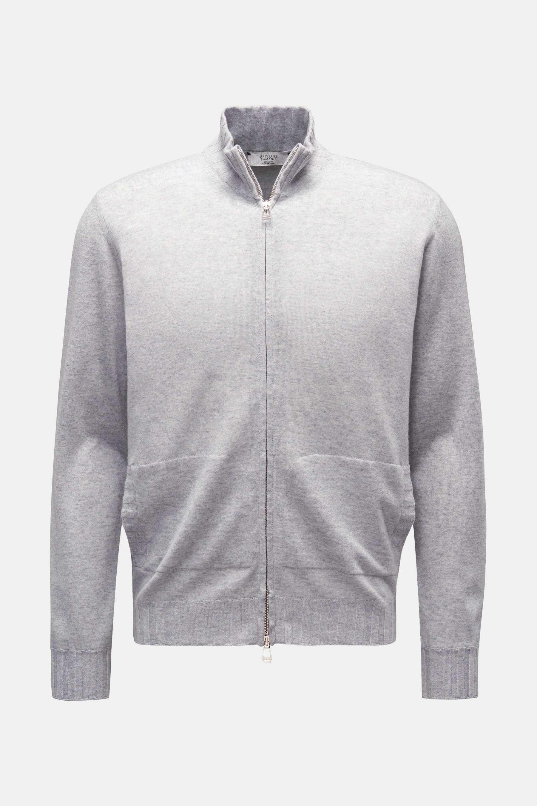Lamano Artisans Cashmere Strickjacke hellgrau