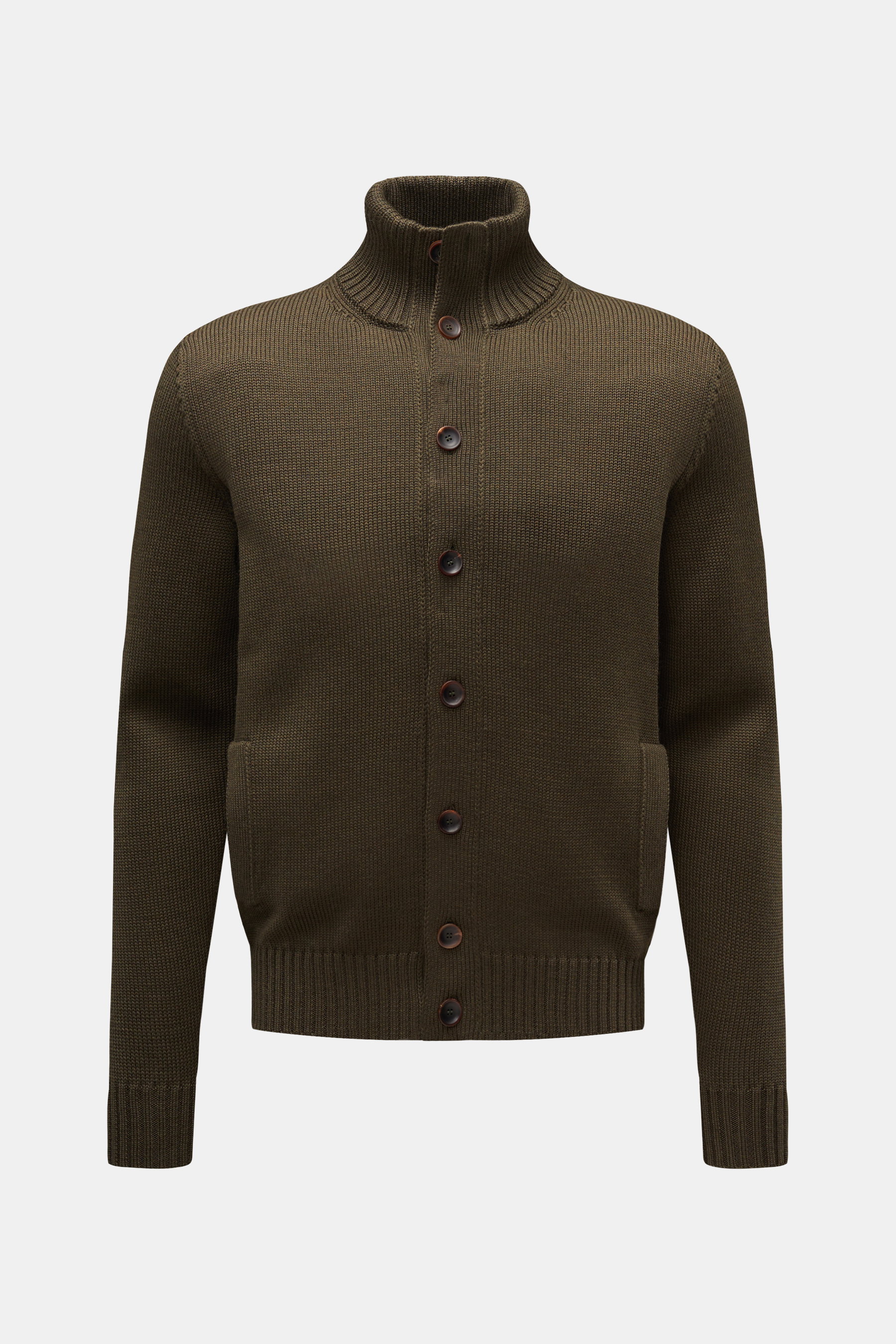 Zanone Cardigan dark olive