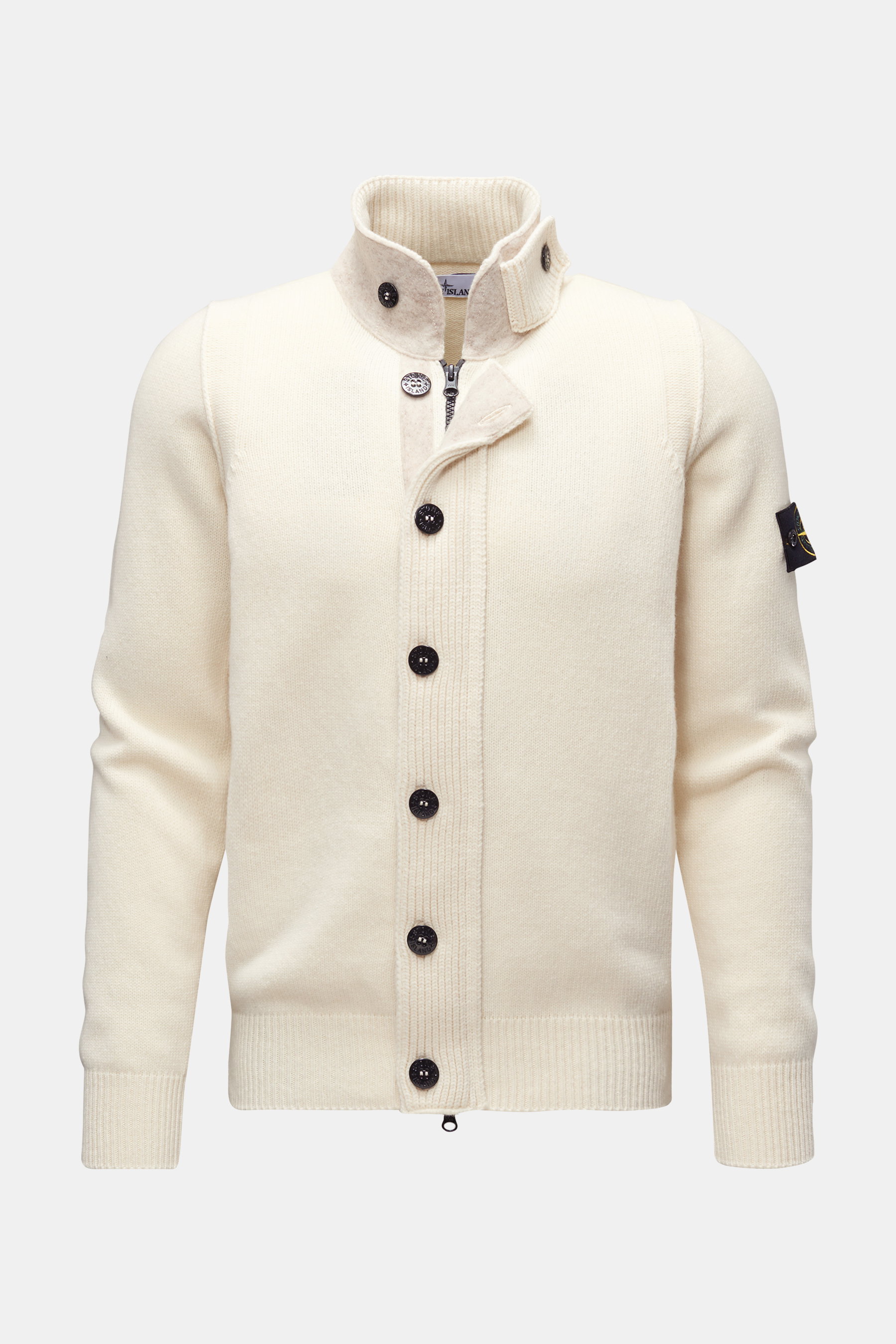 Stone Island Strickjacke creme