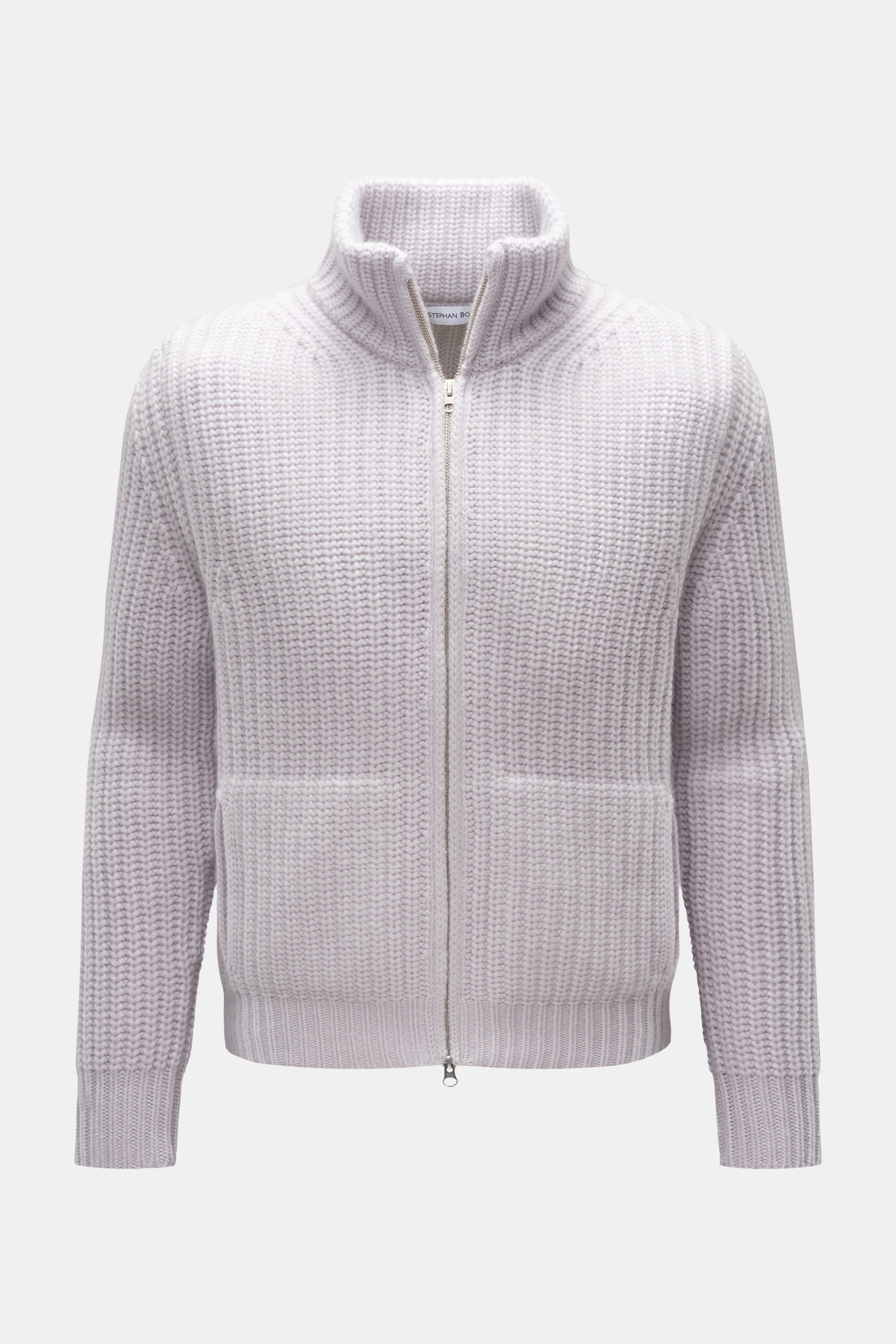 Stephan Boya Cashmere Strickjacke 'Tim' silbergrau