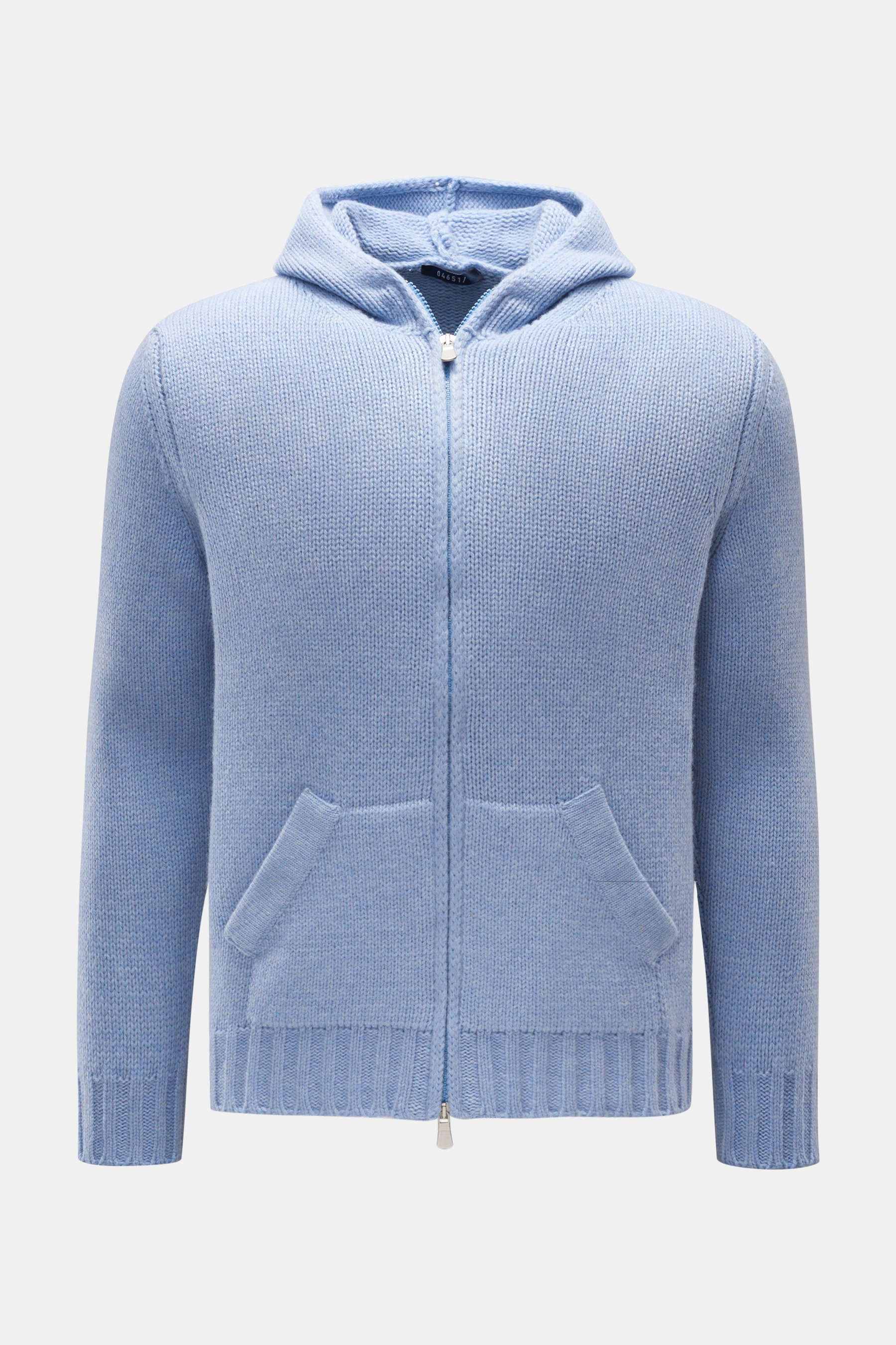 04651/ A trip in a bag Cardigan 'Blended Full Zip' light blue