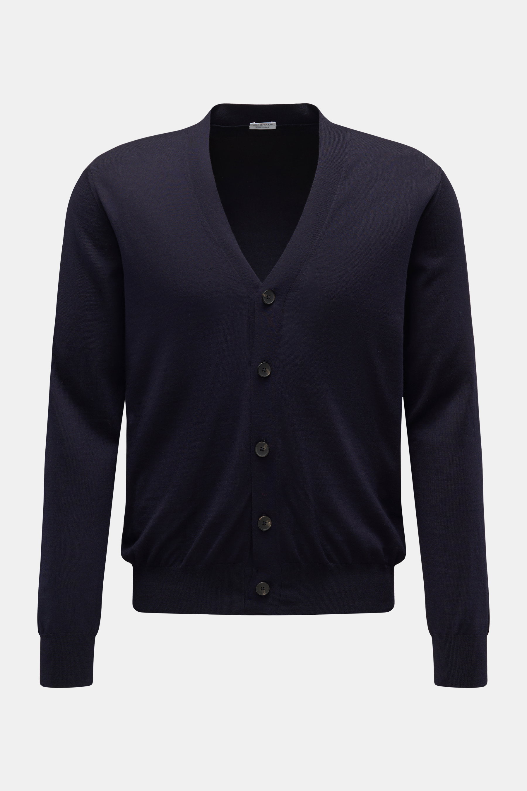 von Braun Merino Feinstrick-Cardigan navy