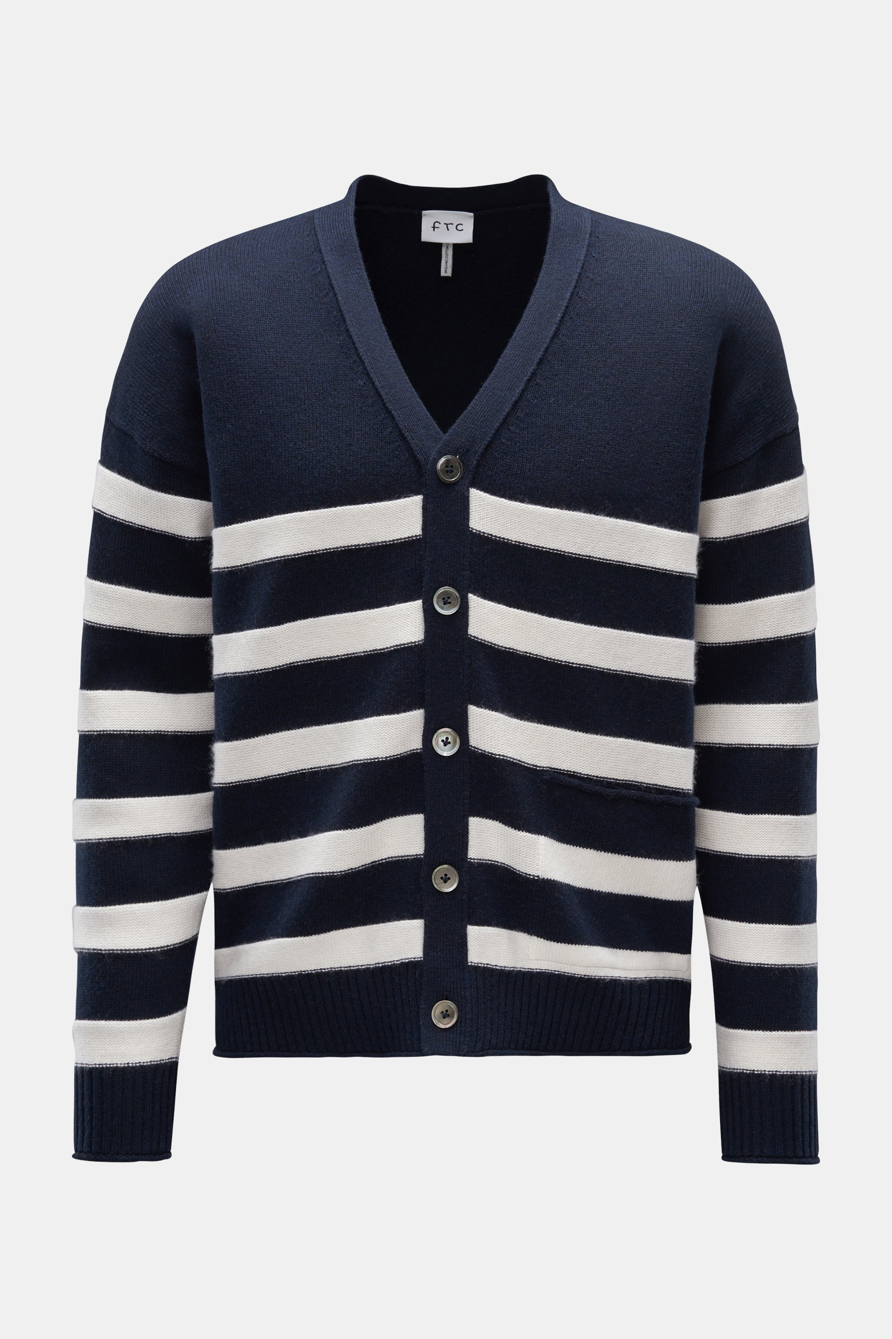FTC Cardigan navy/weiß gestreift