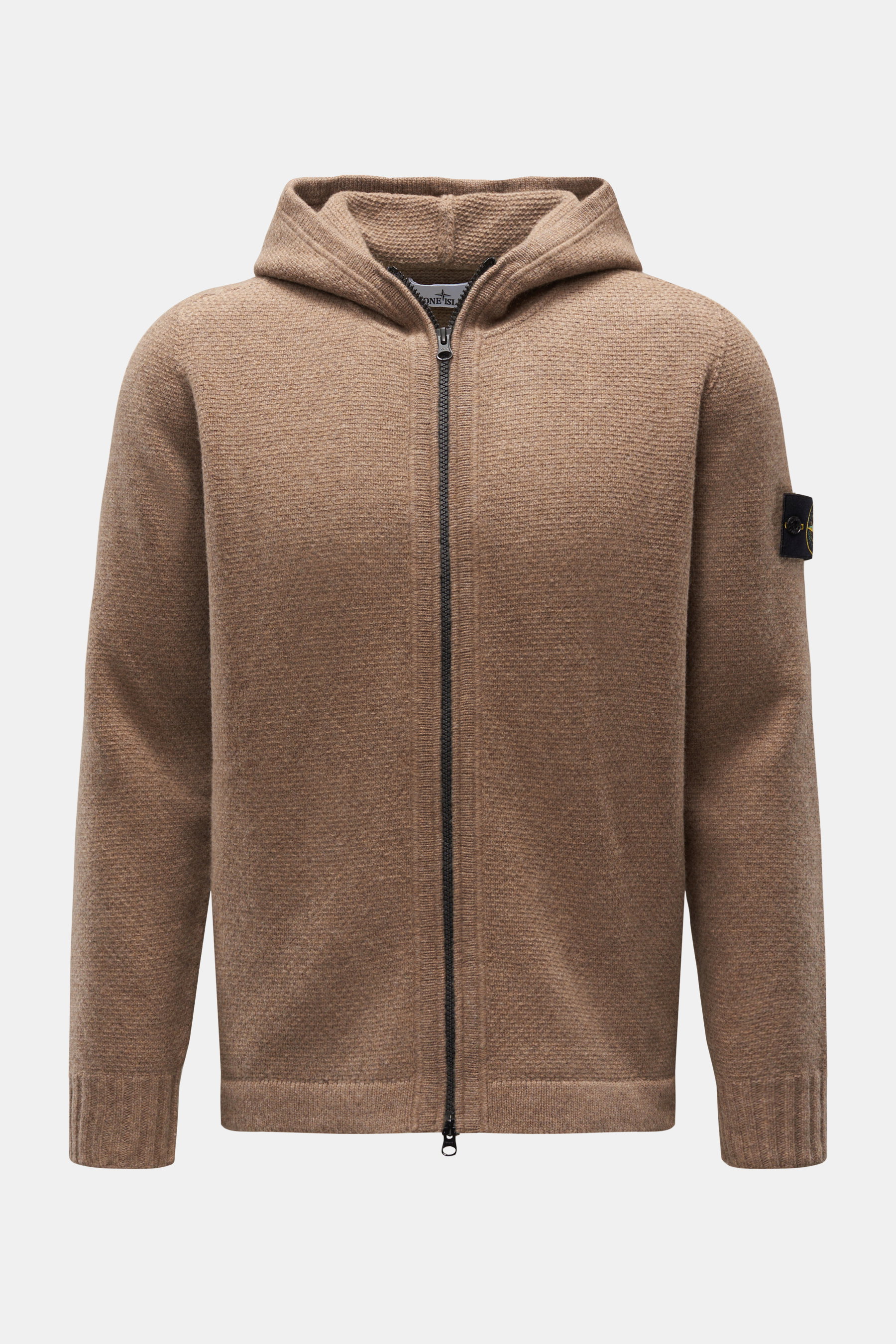 Stone Island Strickjacke 'Lambswool' hellbraun