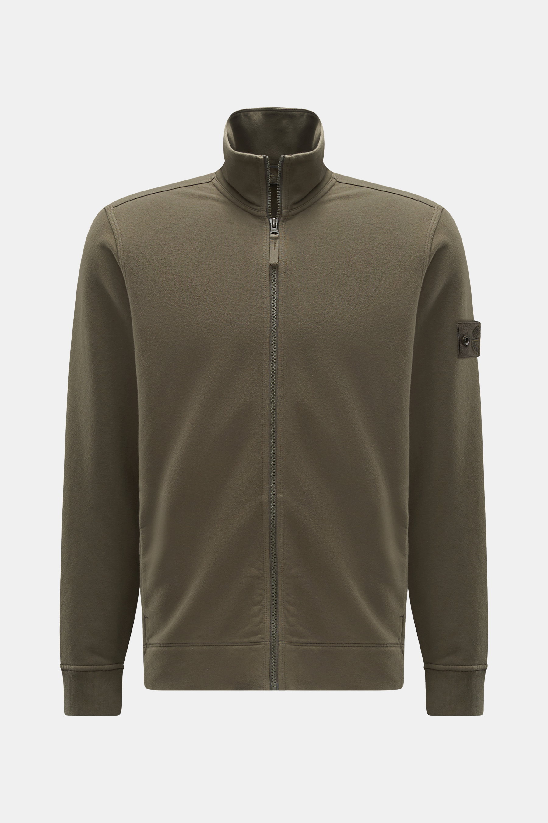 Stone Island Sweatjacke 'Ghost Piece' oliv