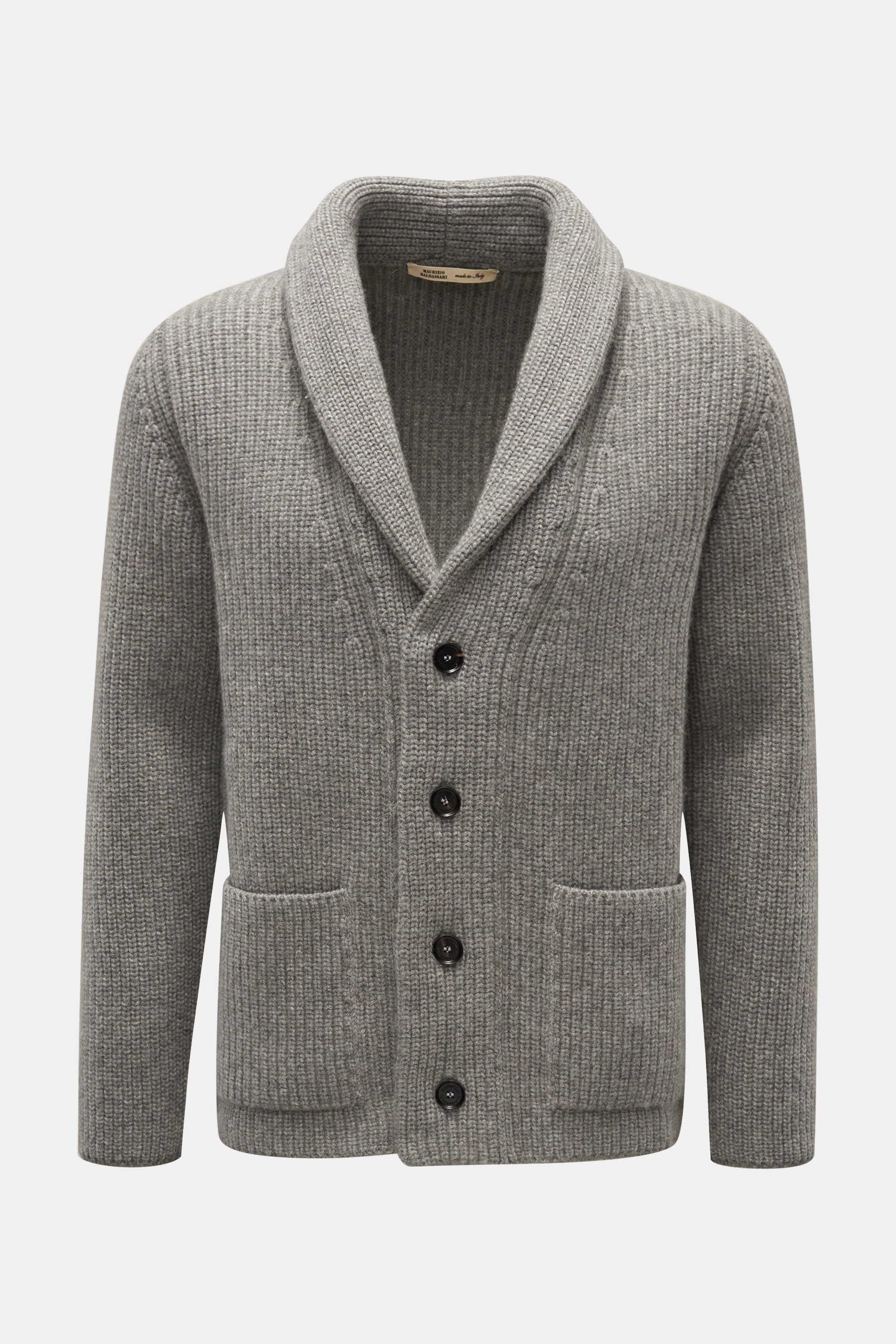 Maurizio Baldassari Cashmere Cardigan grau meliert