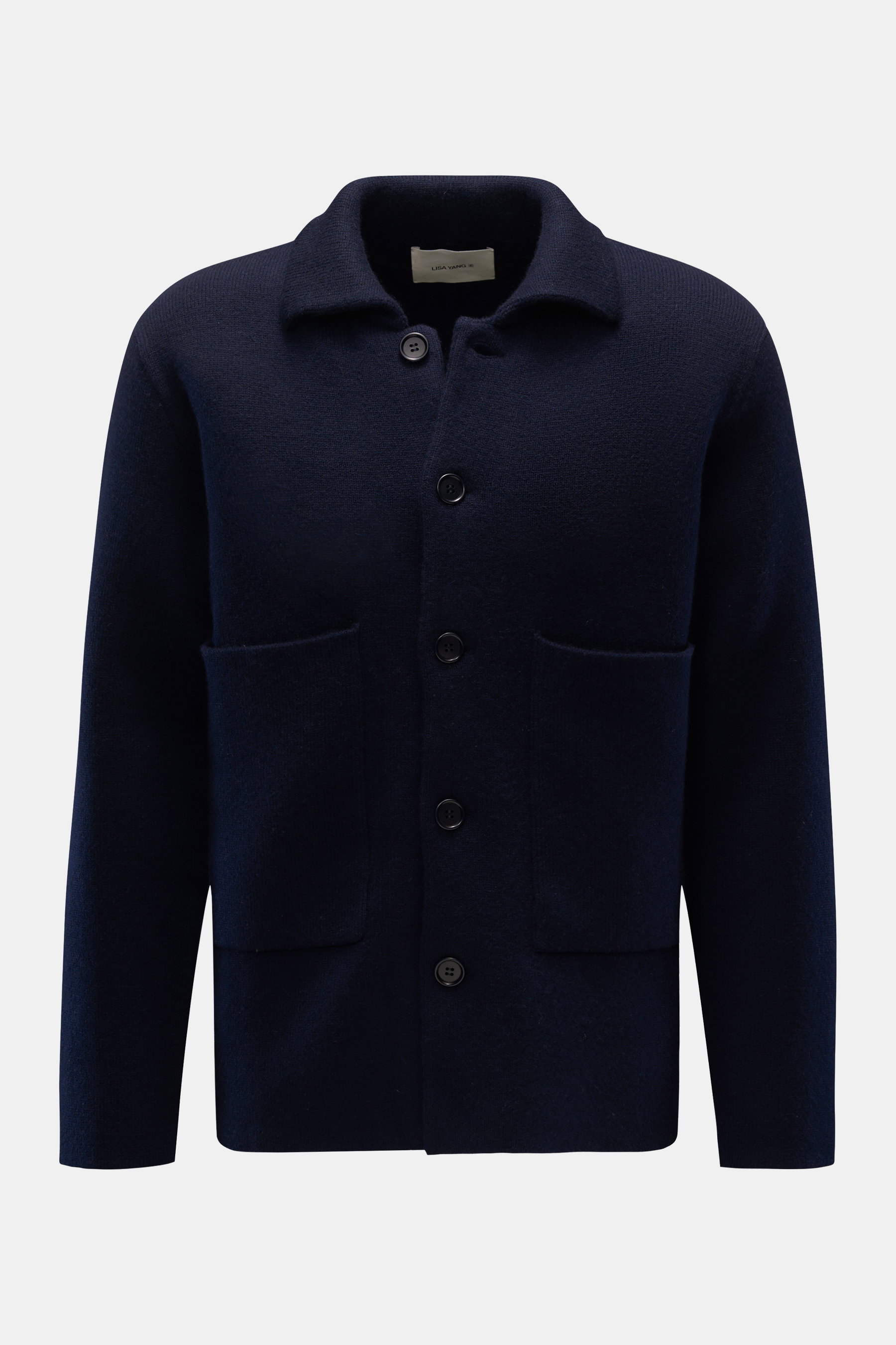 Lisa Yang Cashmere Cardigan 'Louis' navy