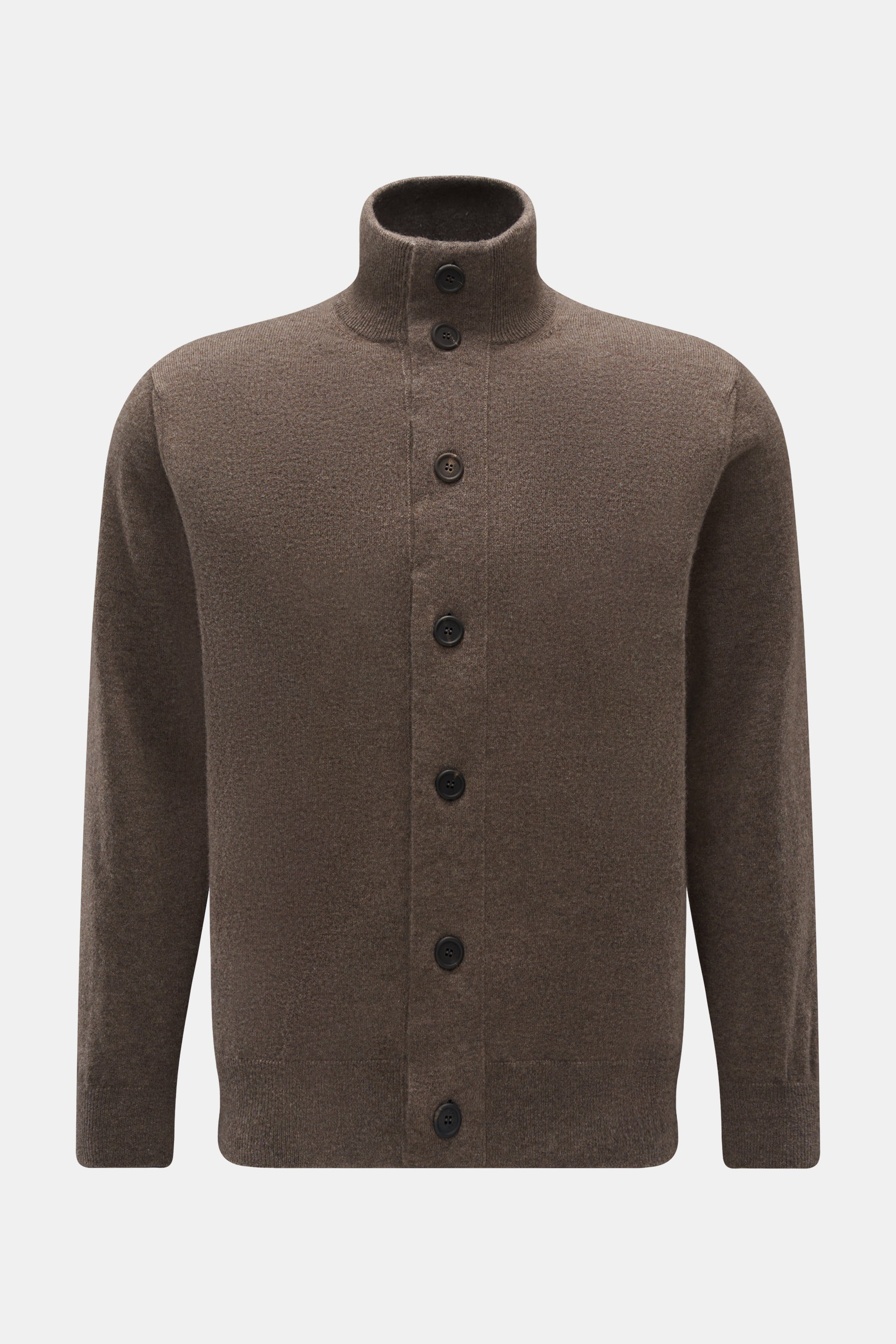 Cruciani Cashmere Cardigan graubraun meliert