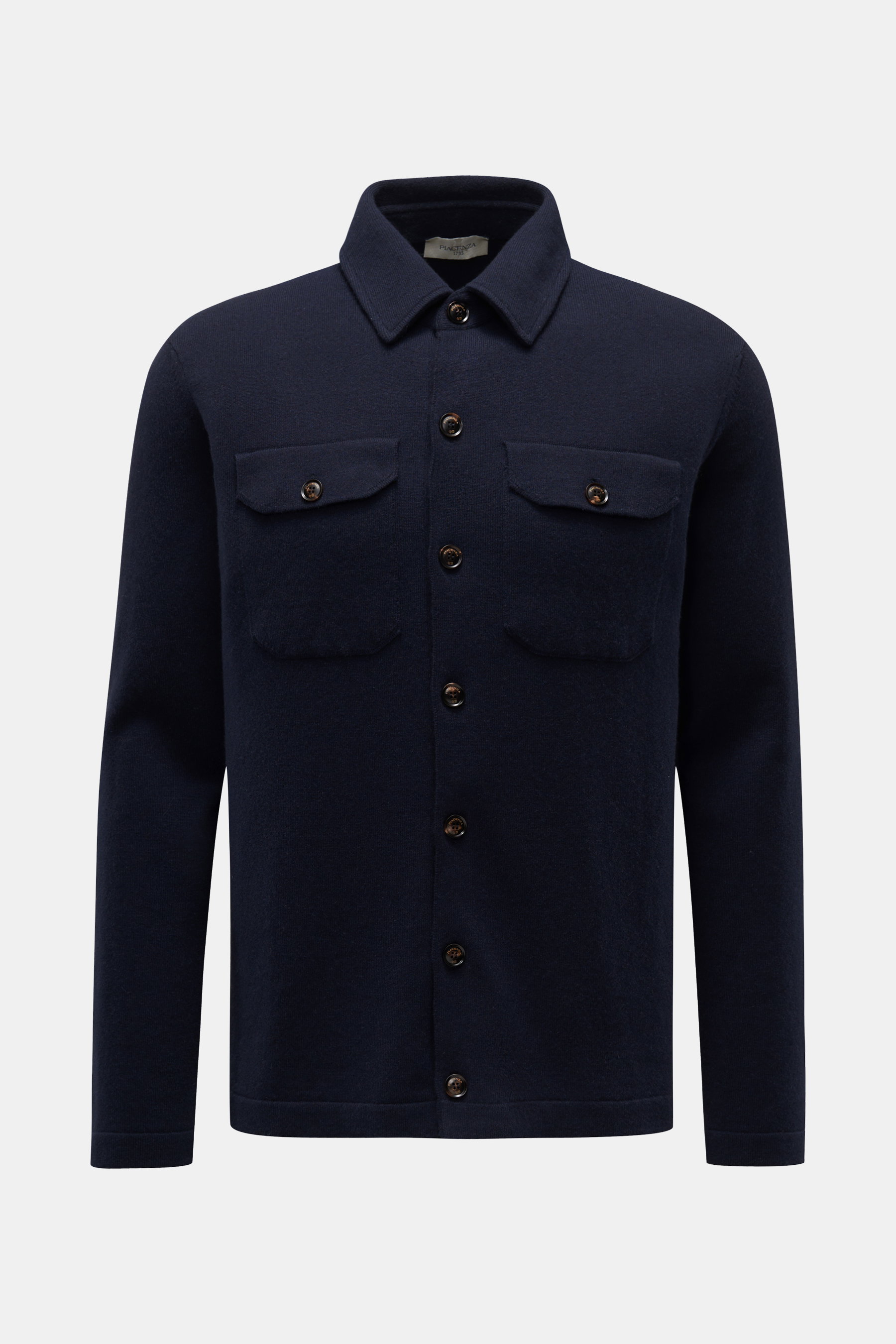 Piacenza 1733 Cashmere Strickhemd navy