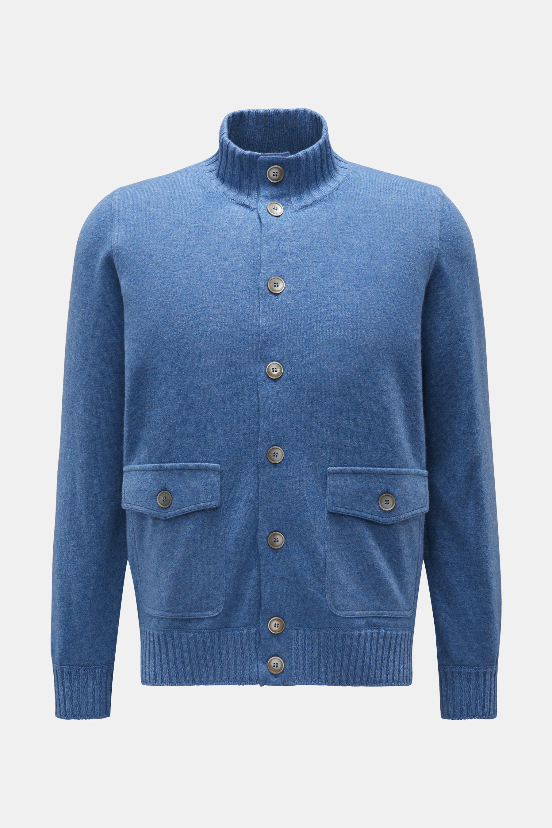 Gran Sasso Cashmere Cardigan rauchblau