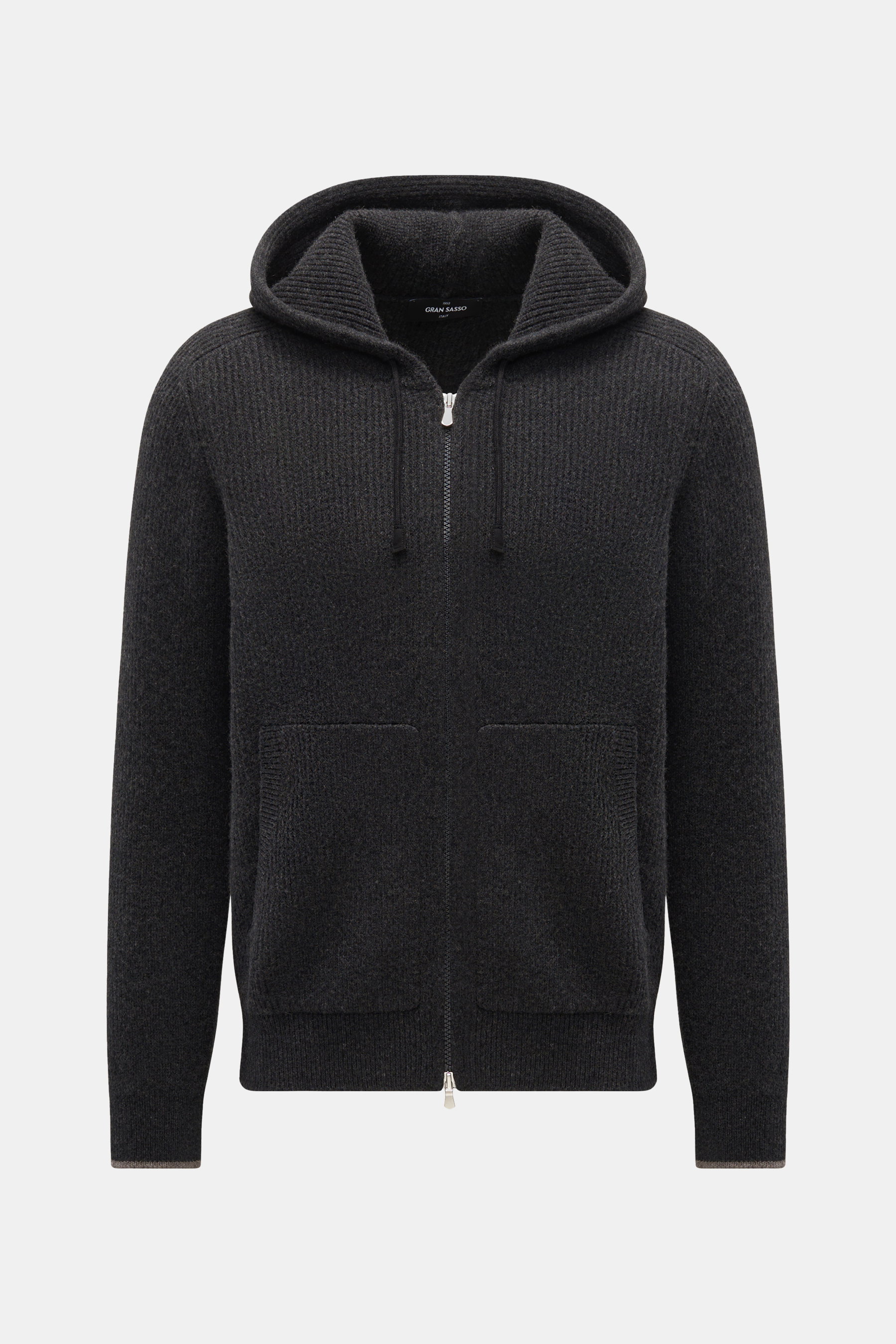 Gran Sasso Cashmere Strickjacke dunkelgrau