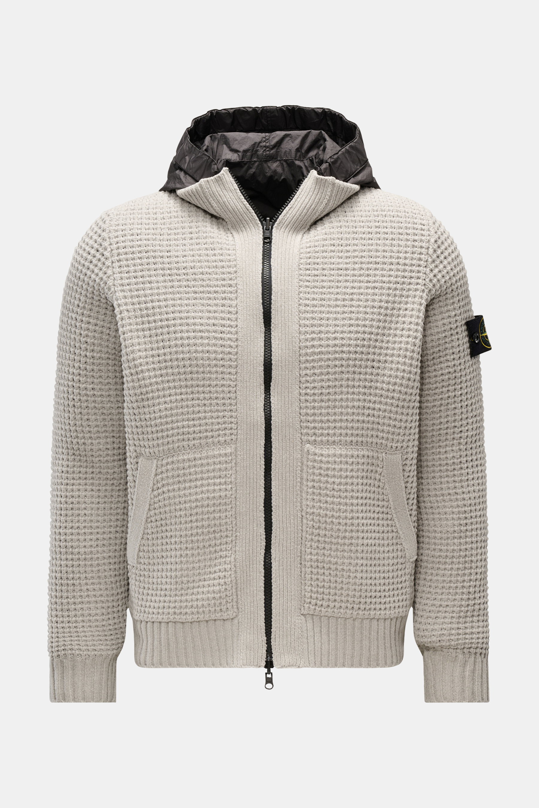 Stone Island Wende-Blouson hellgrau/schwarz