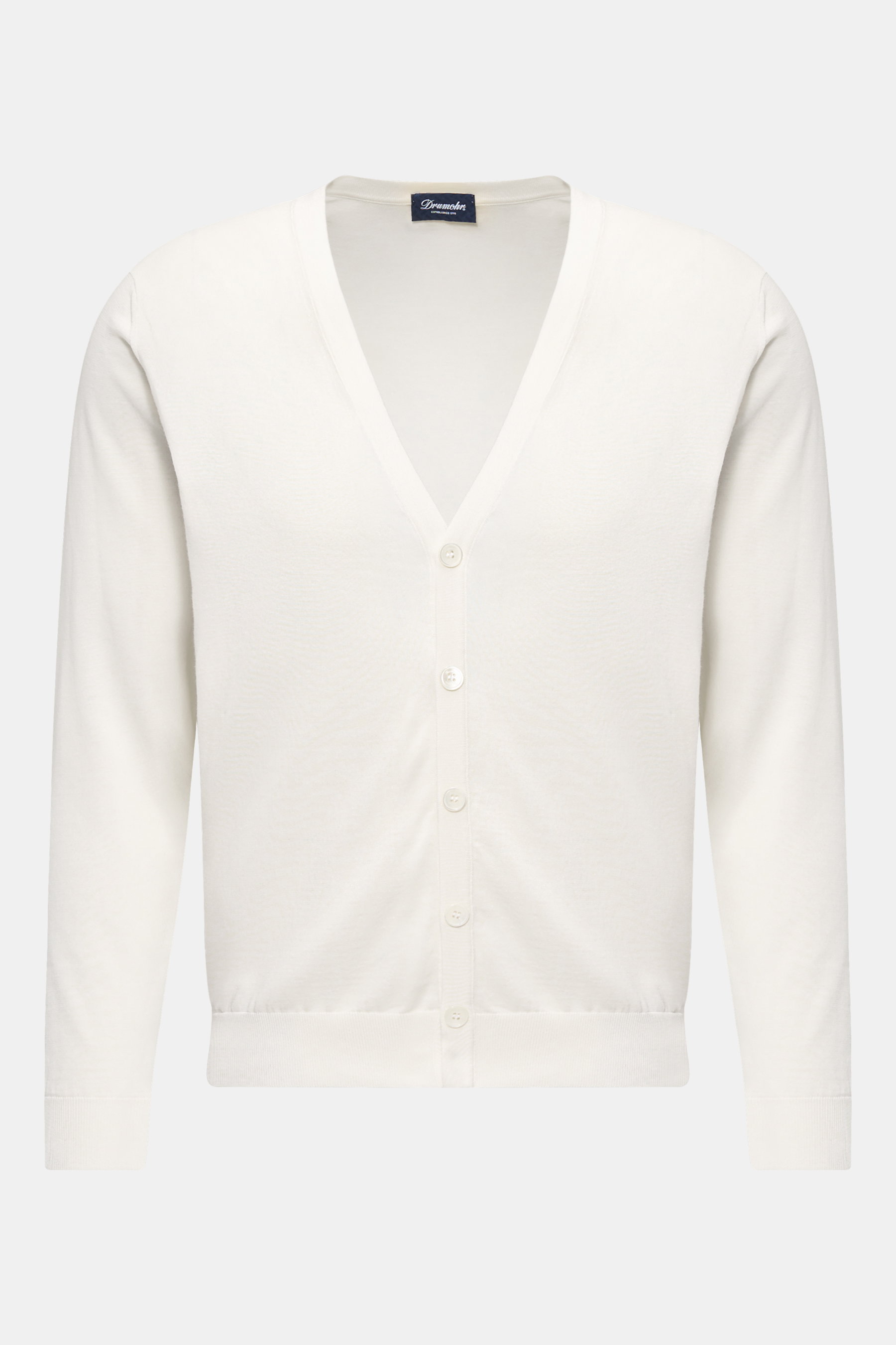 Feinstrick-Cardigan offwhite