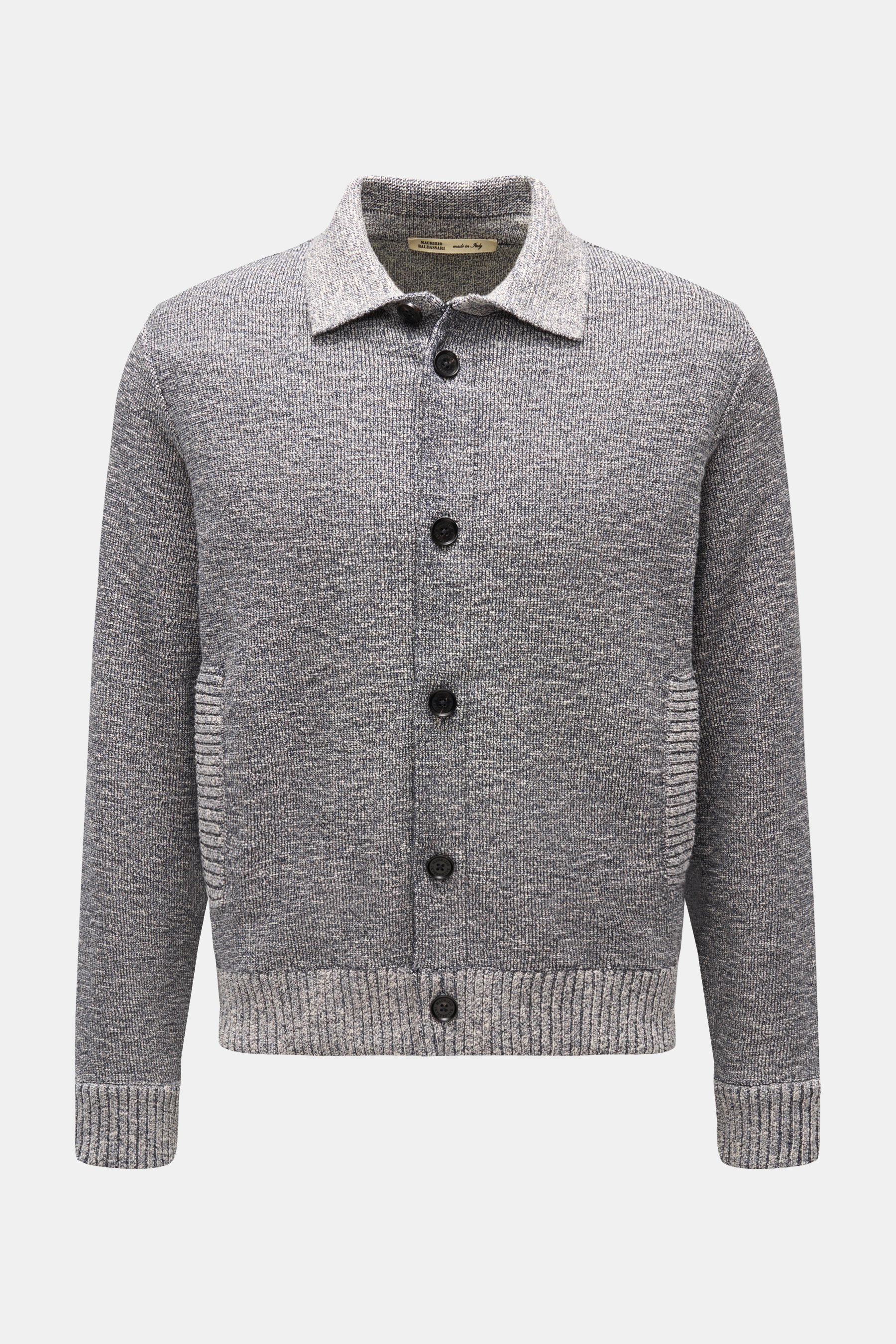 Maurizio Baldassari Cardigan navy/weiß meliert