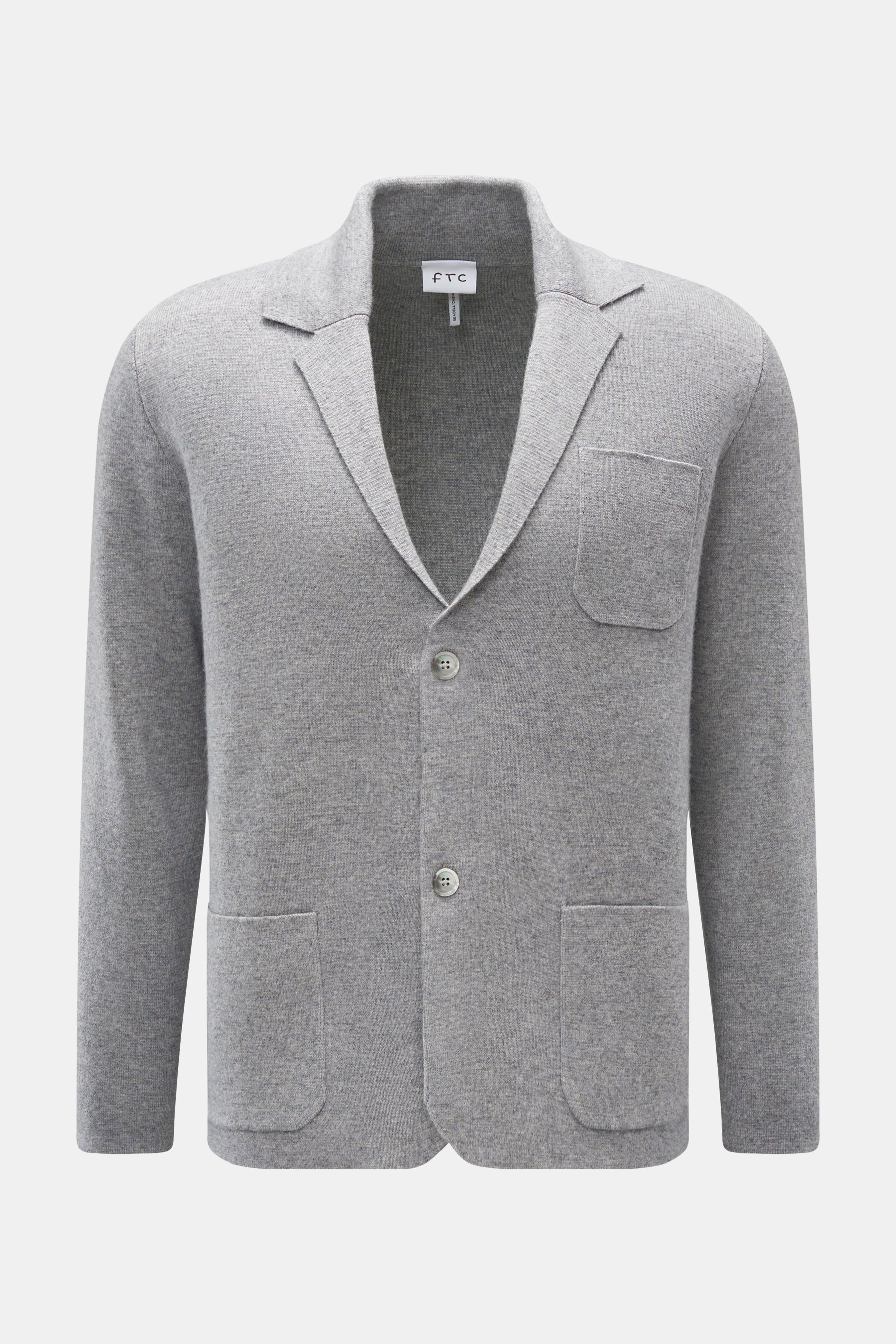 FTC Cardigan grau meliert
