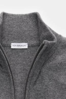 von Braun Cashmere Strickjacke grau meliert