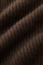 Fedeli Cashmere Cardigan 'Terminillo' braun, Nahaufnahme des voluminösen Patent-Strickmusters aus reinem, weichem Cashmere, Detailansicht