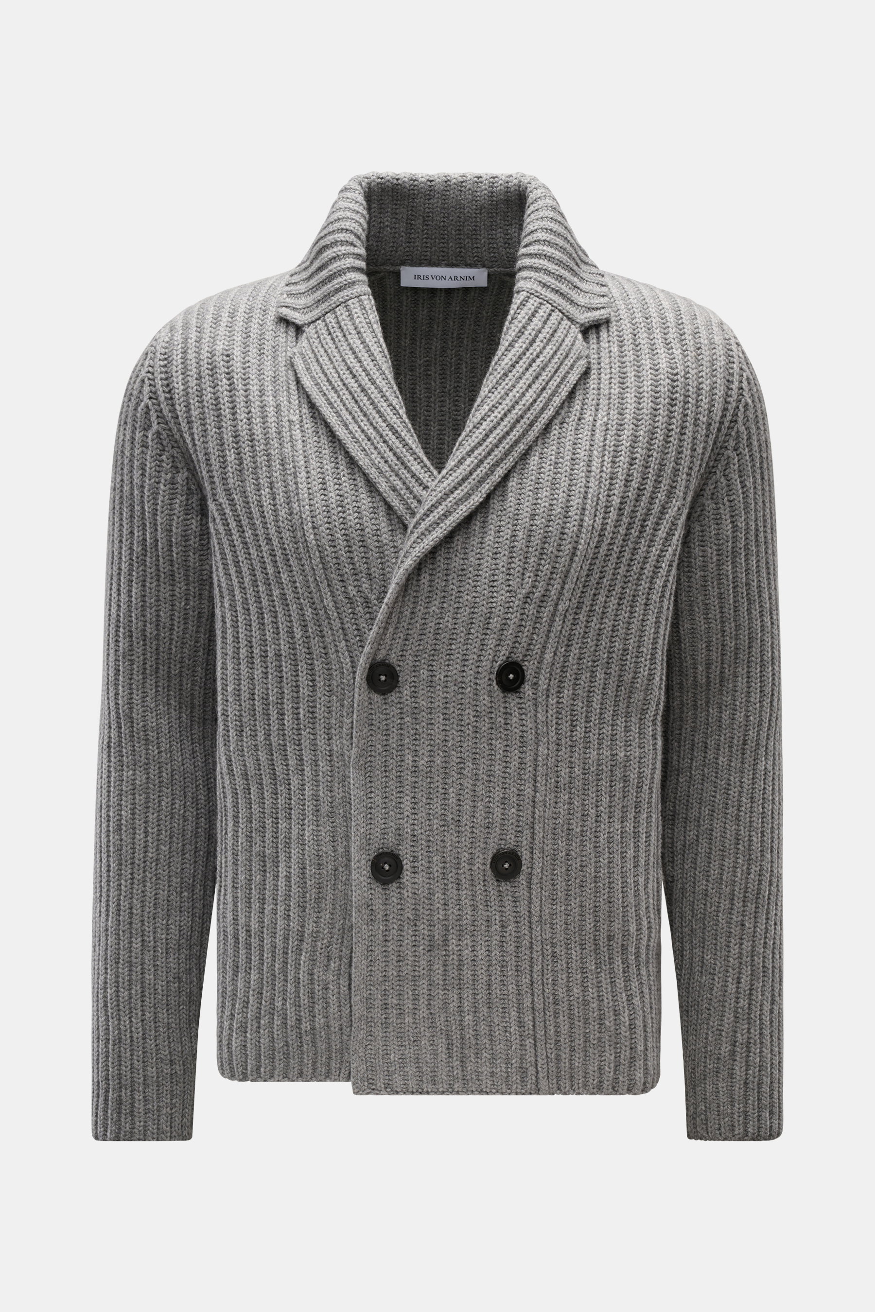 Iris von Arnim Cashmere Cardigan 'Arvada' grau meliert